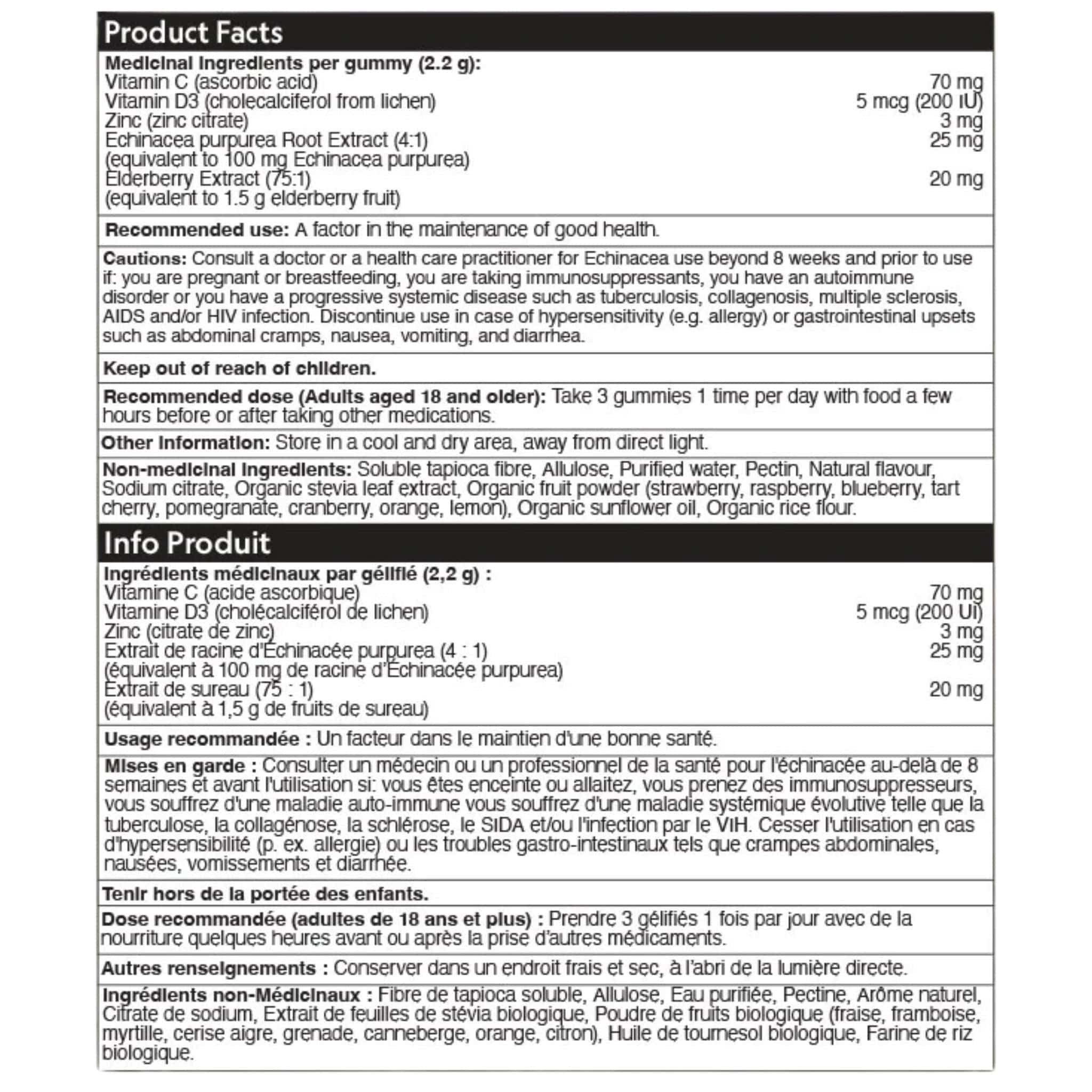 Herbaland Immune Boost, Vitamin C, Elderberry, Echinacea and Zinc Gummies, 60 Gummies - Image 3