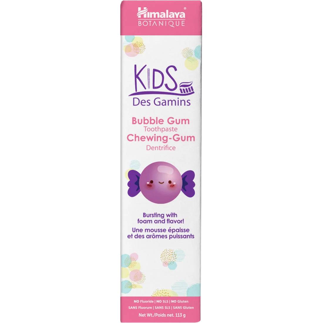 Himalaya Herbal Kids Complete Toothpaste (Bursting with Foam), 113g - Image 2