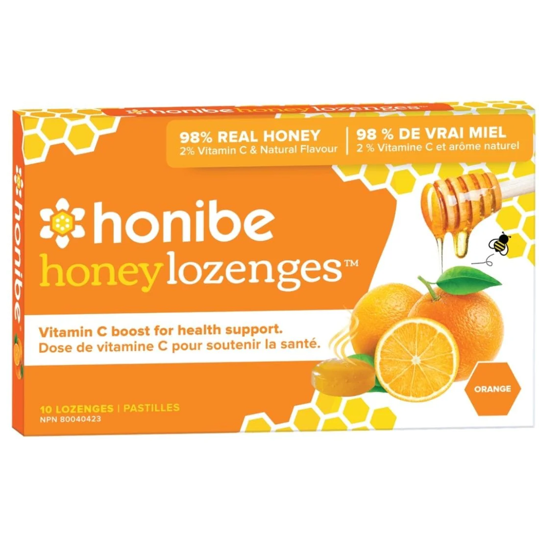 Honibe All Natural Vitamin C Throat Lozenge (Immune Boost), 10 Lozenges - Image 2