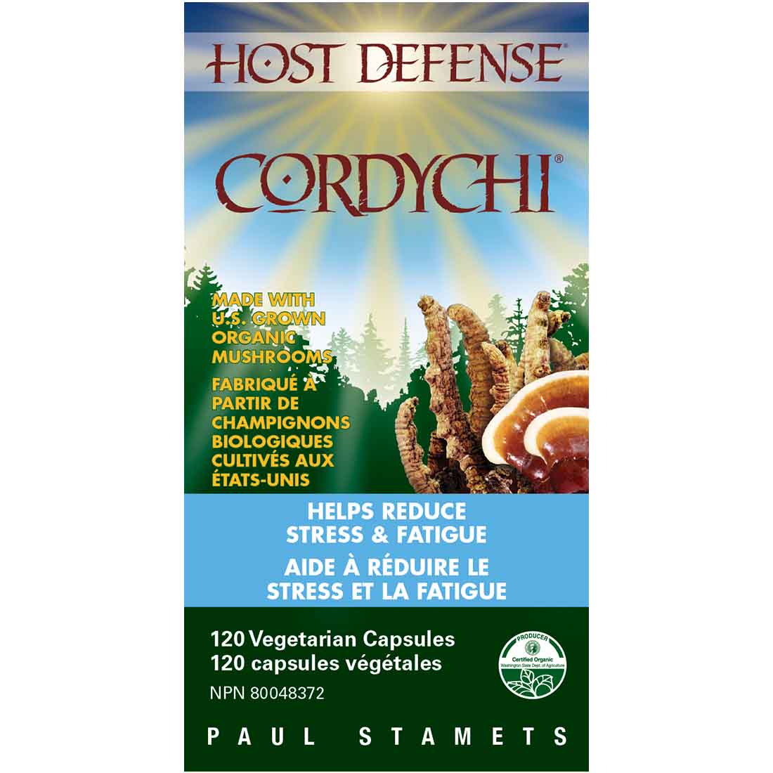 Host Defense Cordychi (Reishi & Cordyceps), Reduce Stress & Fatigue - Image 3