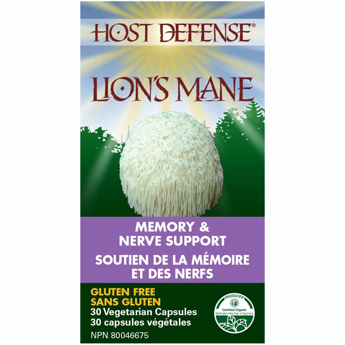 Host Defense Lion's Mane, Memory & Nerve Support - Image 2