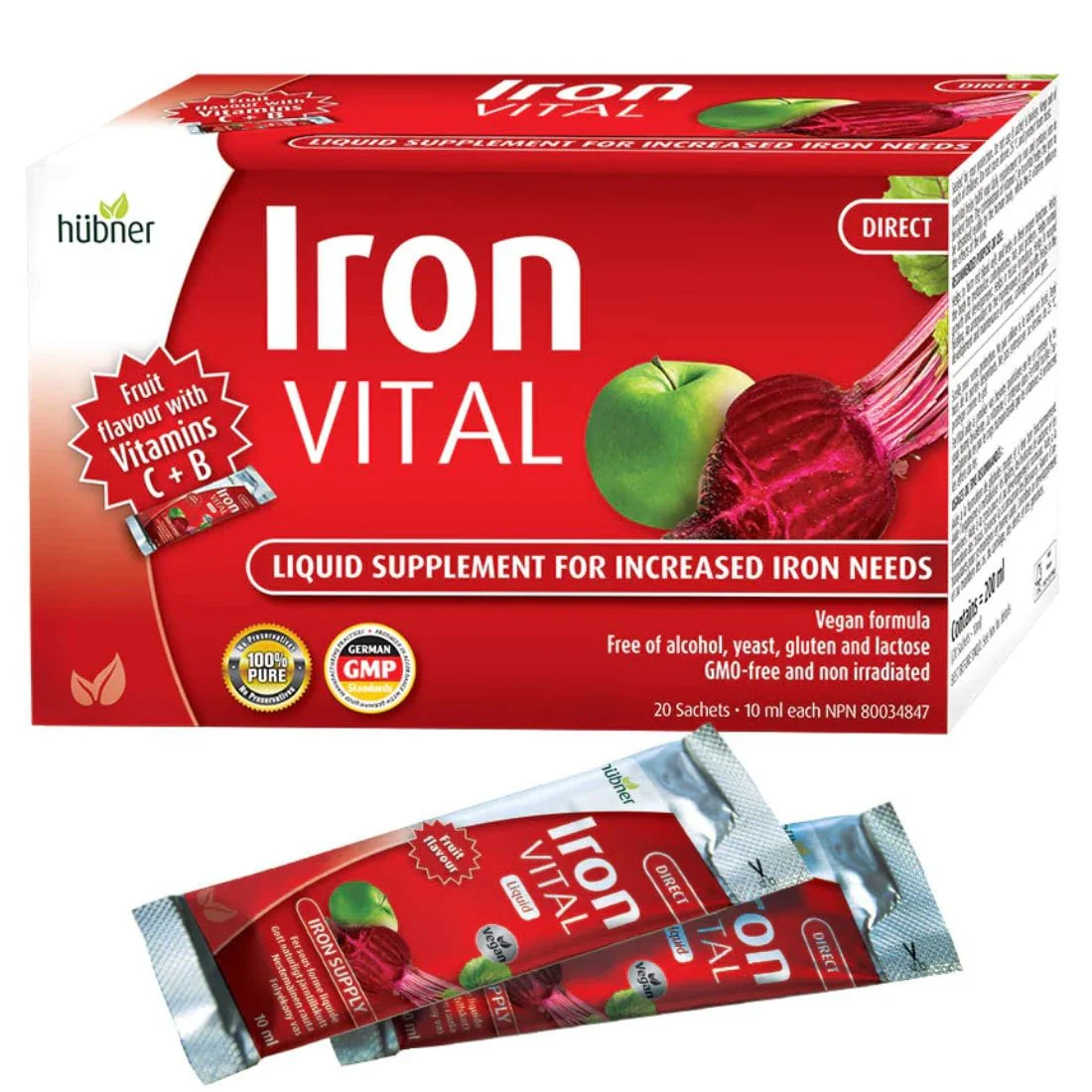 Hubner Iron Vital, Liquid Iron Supplement, Great Tasting!, CLEARANCE PRICING - Image 2