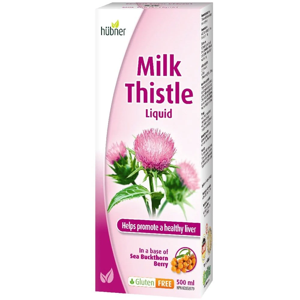 Hubner Milk Thistle Liquid with Sea Buckthorn, Great Tasting, 500ml