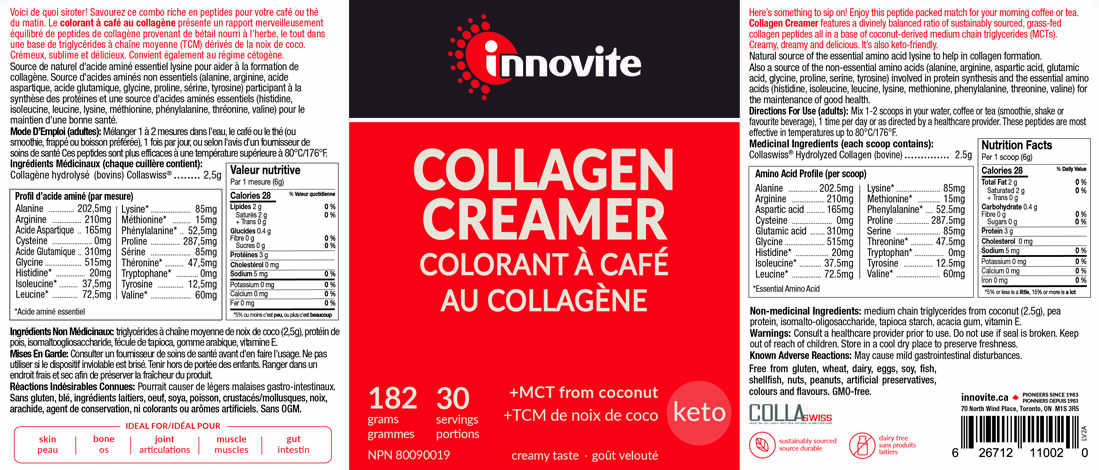 Innovite Collagen Creamer (Keto Freindly), 30 Servings - Image 2