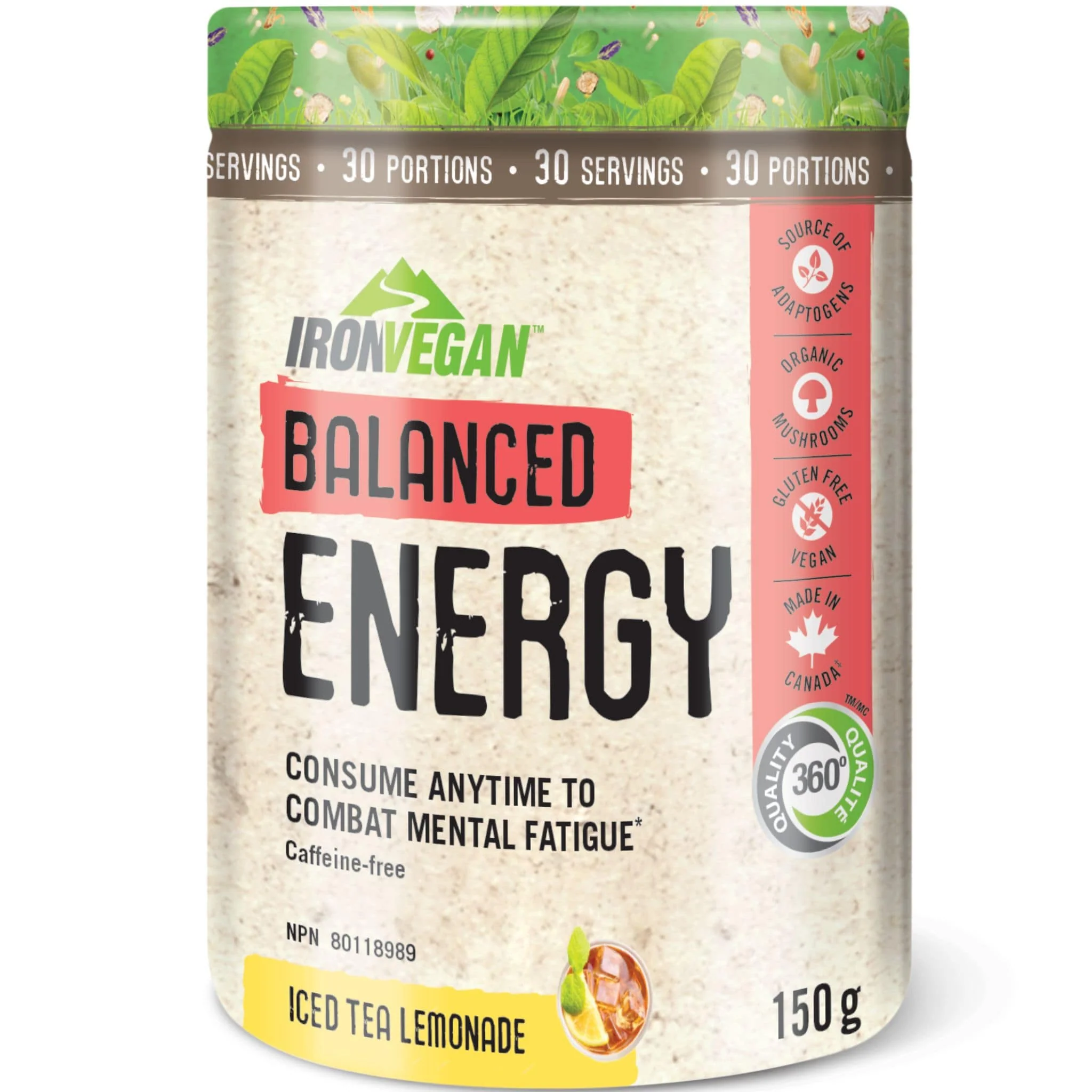 Iron Vegan Balanced Energy, 150g