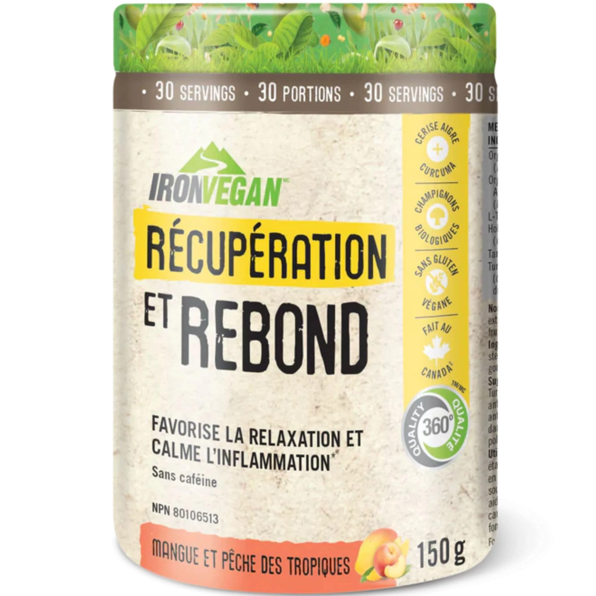 Iron Vegan Rebound Recovery, 150g CLEARANCE 50% Off Exp 8/26 Final Sale - Image 2