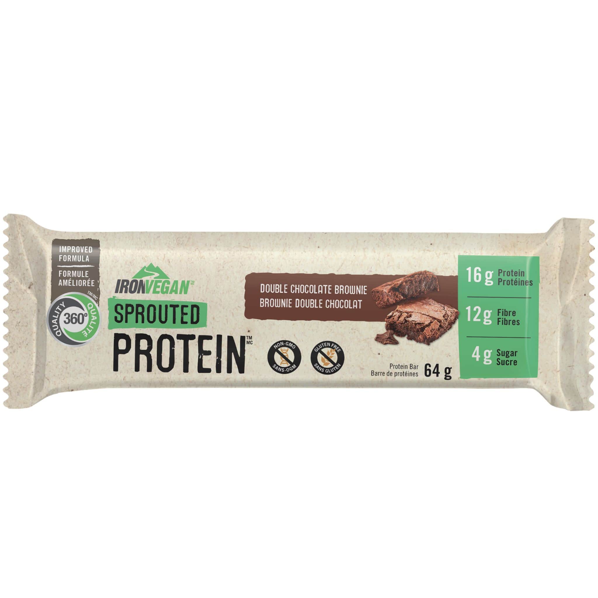 Iron Vegan Sprouted Protein Bars (Gluten-Free & Non-GMO) - Image 3