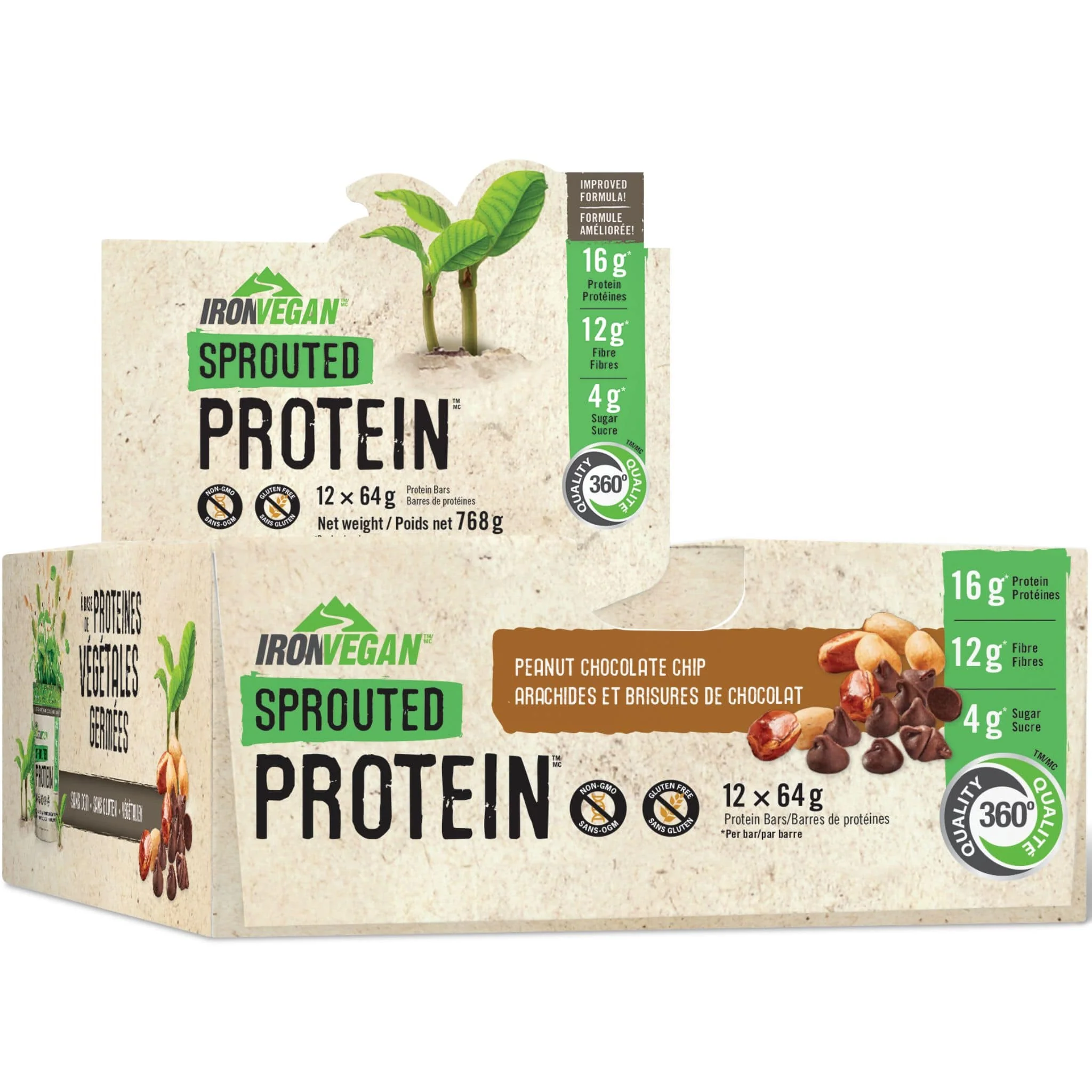 Iron Vegan Sprouted Protein Bars (Gluten-Free & Non-GMO) - Image 5