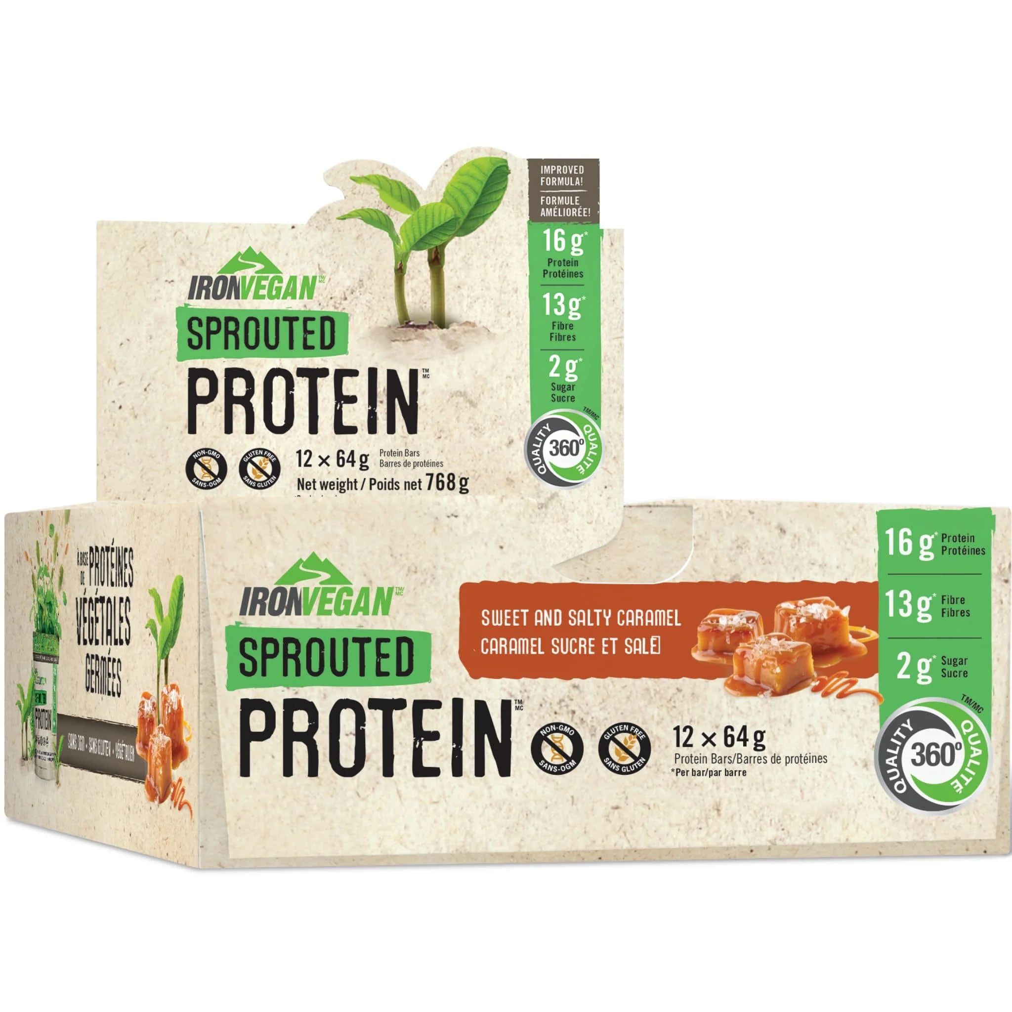 Iron Vegan Sprouted Protein Bars (Gluten-Free & Non-GMO) - Image 9