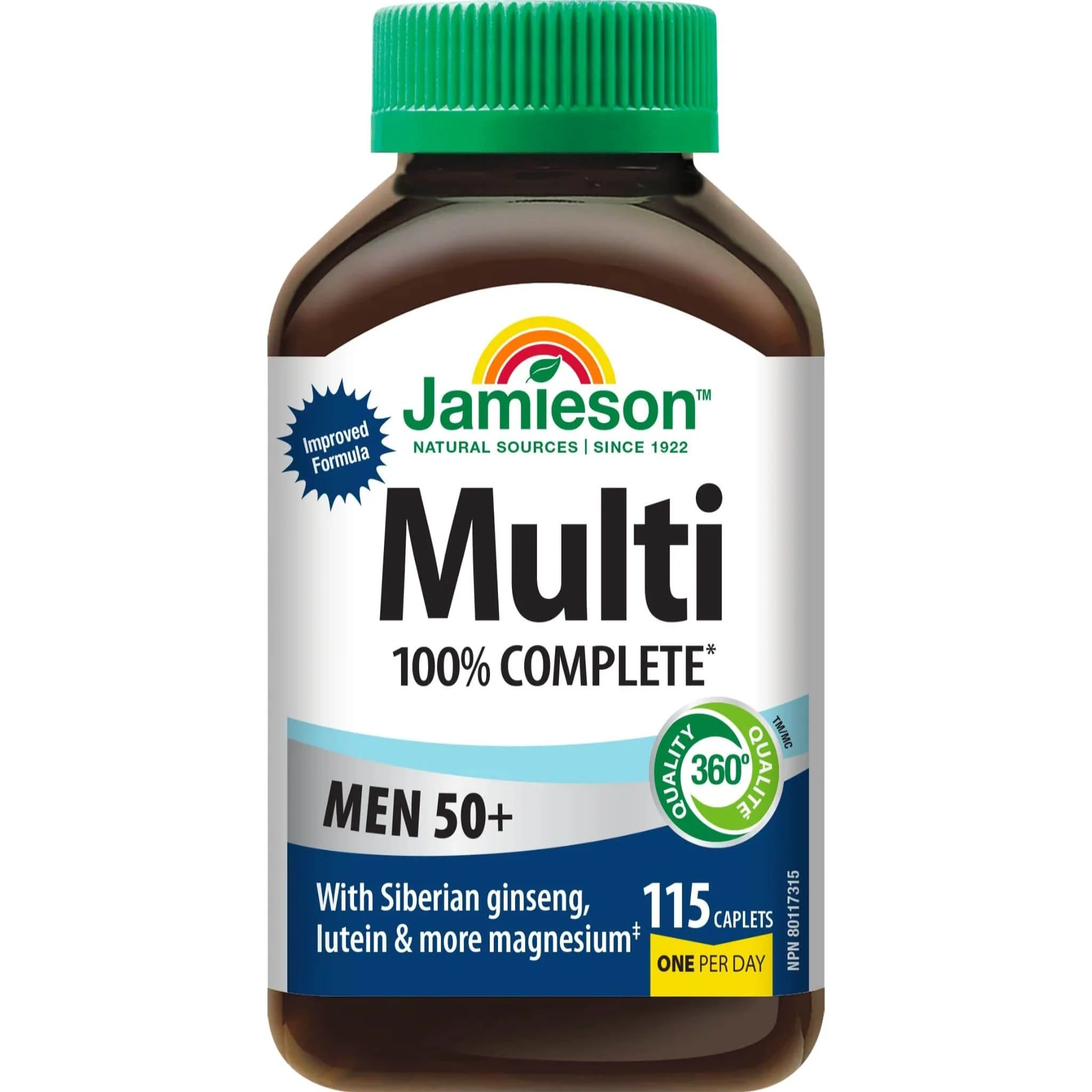 Jamieson 100% Complete Multivitamin Men's 50+ Caplets
