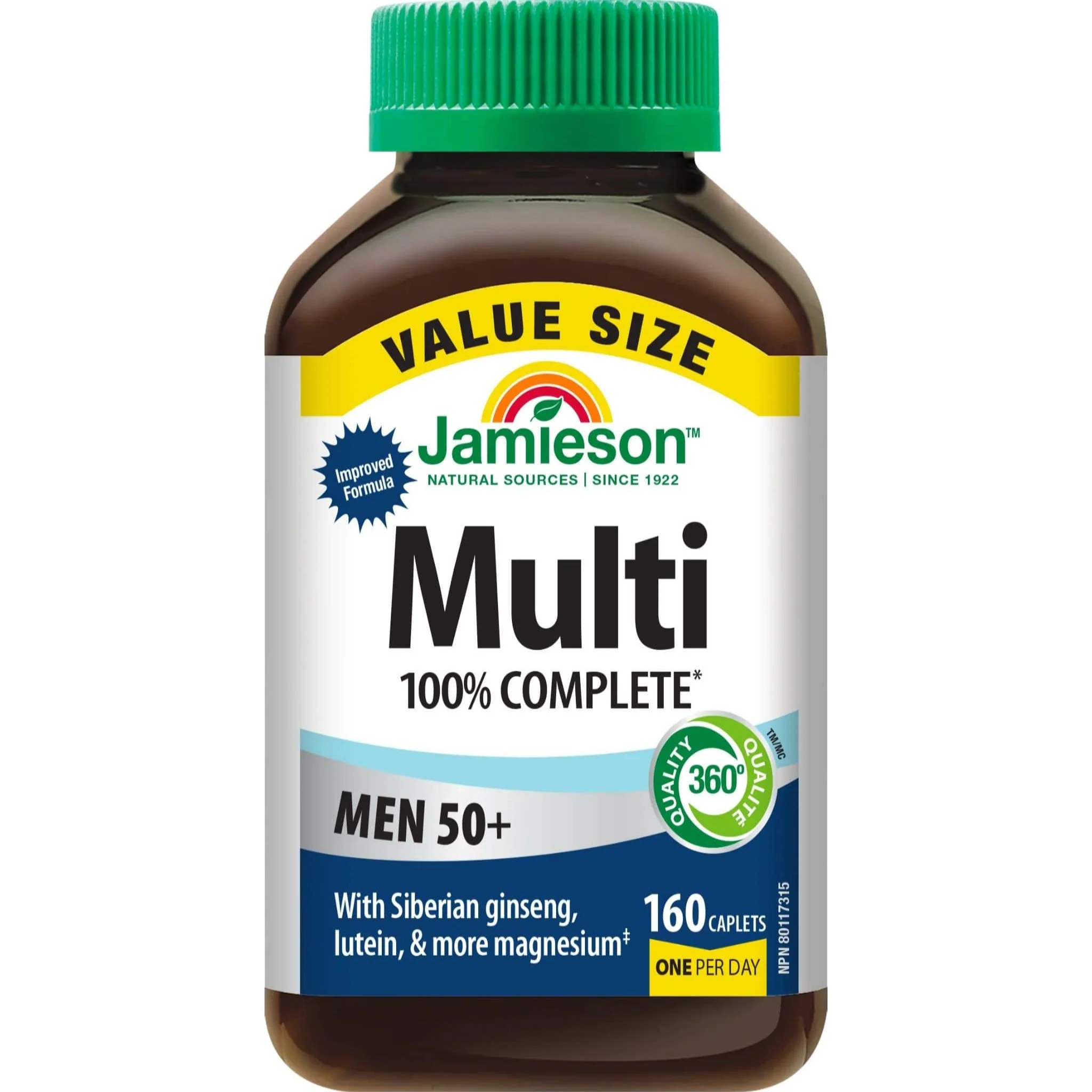 Jamieson 100% Complete Multivitamin Men's 50+ Caplets - Image 7