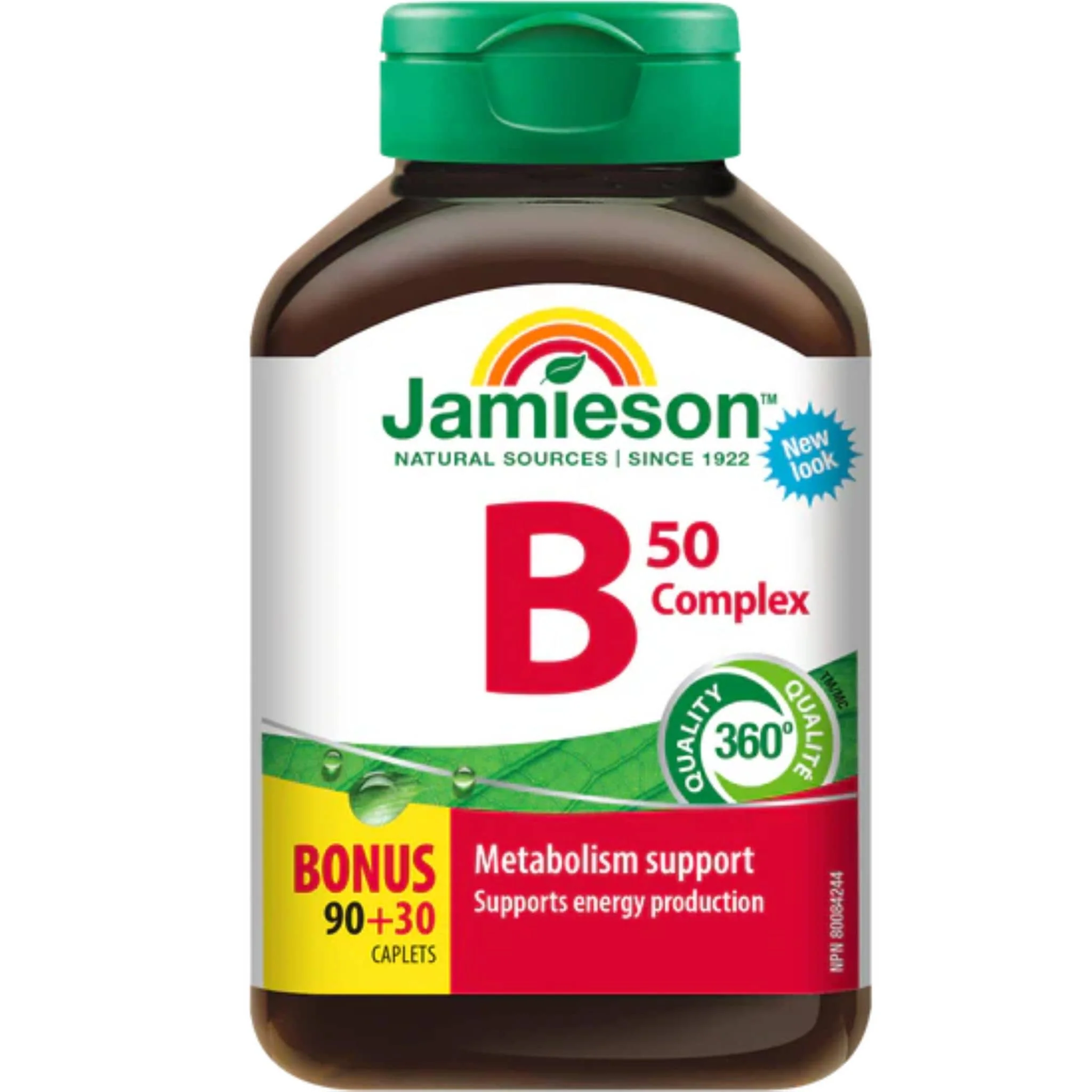 Jamieson B-50 Complex, 50mg, 90+30 Free Caplets