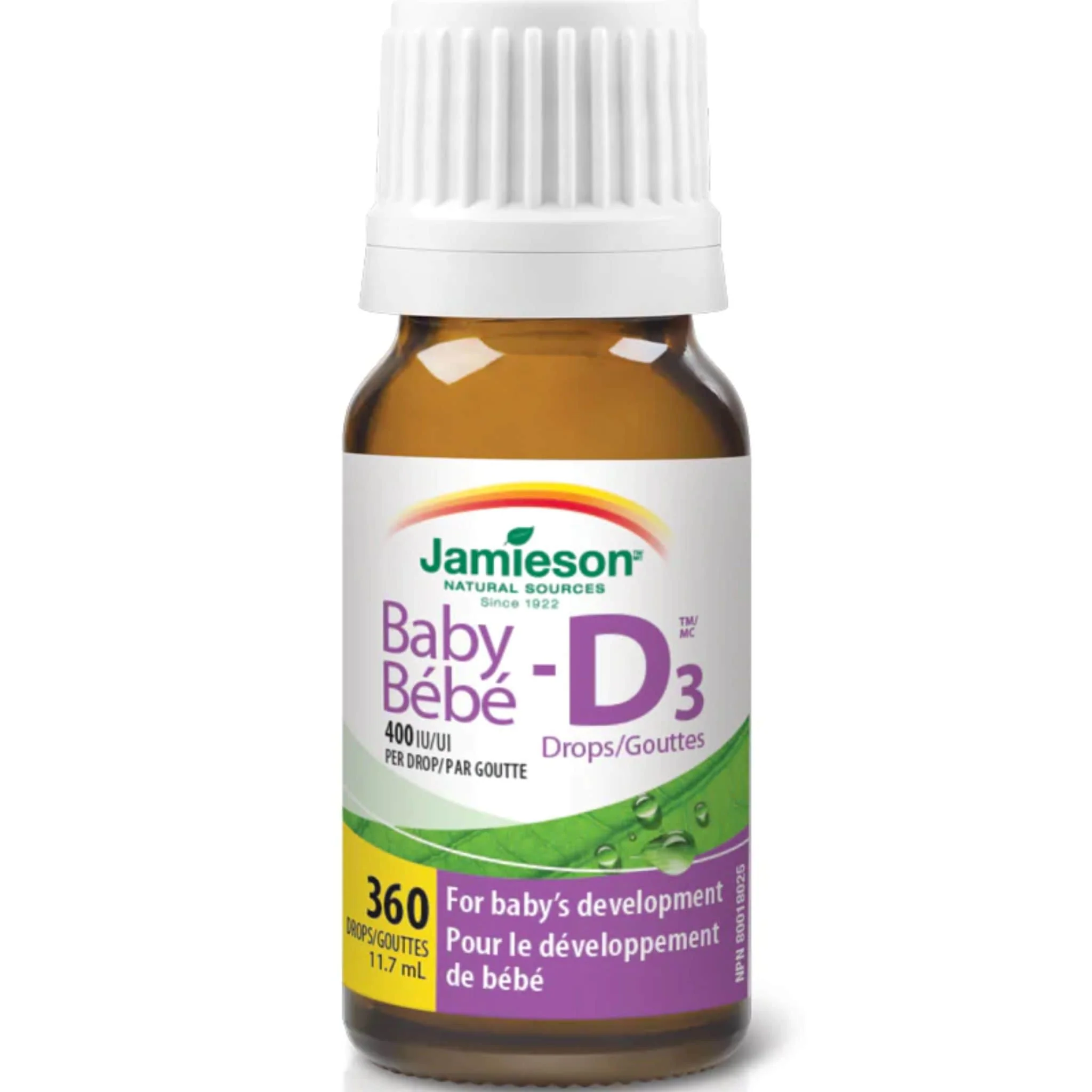 Jamieson Baby D3 Drops 400IU, 11.7ml / 360 Drops - Image 3