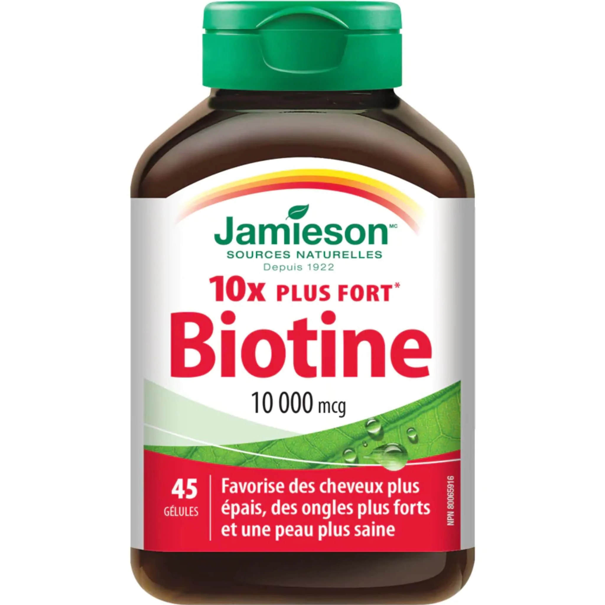 Jamieson Biotin, 10,000mcg, 45 Softgels - Image 2