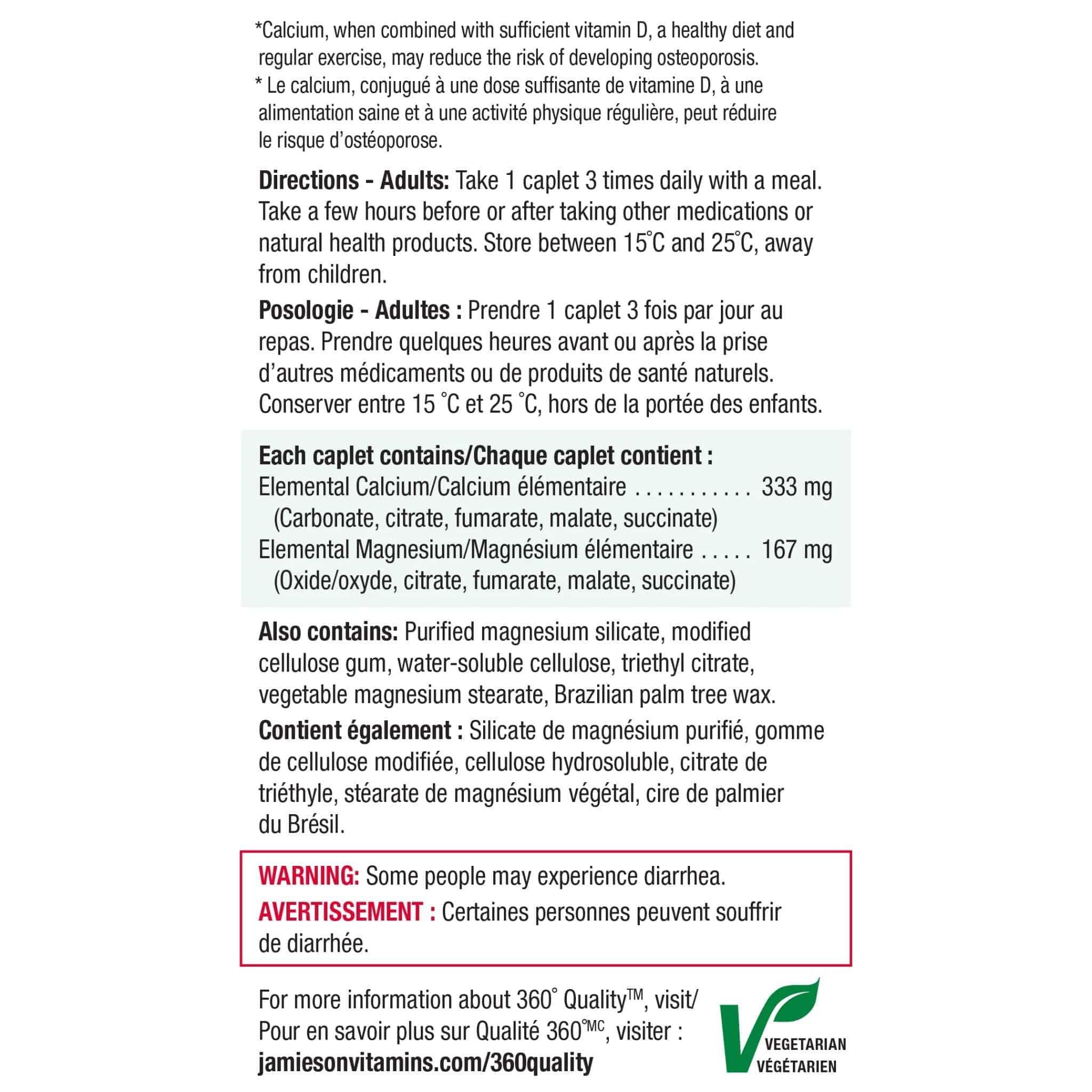 Jamieson Calcium Magnesium (2:1), 100+100 Free Caplets - Image 3