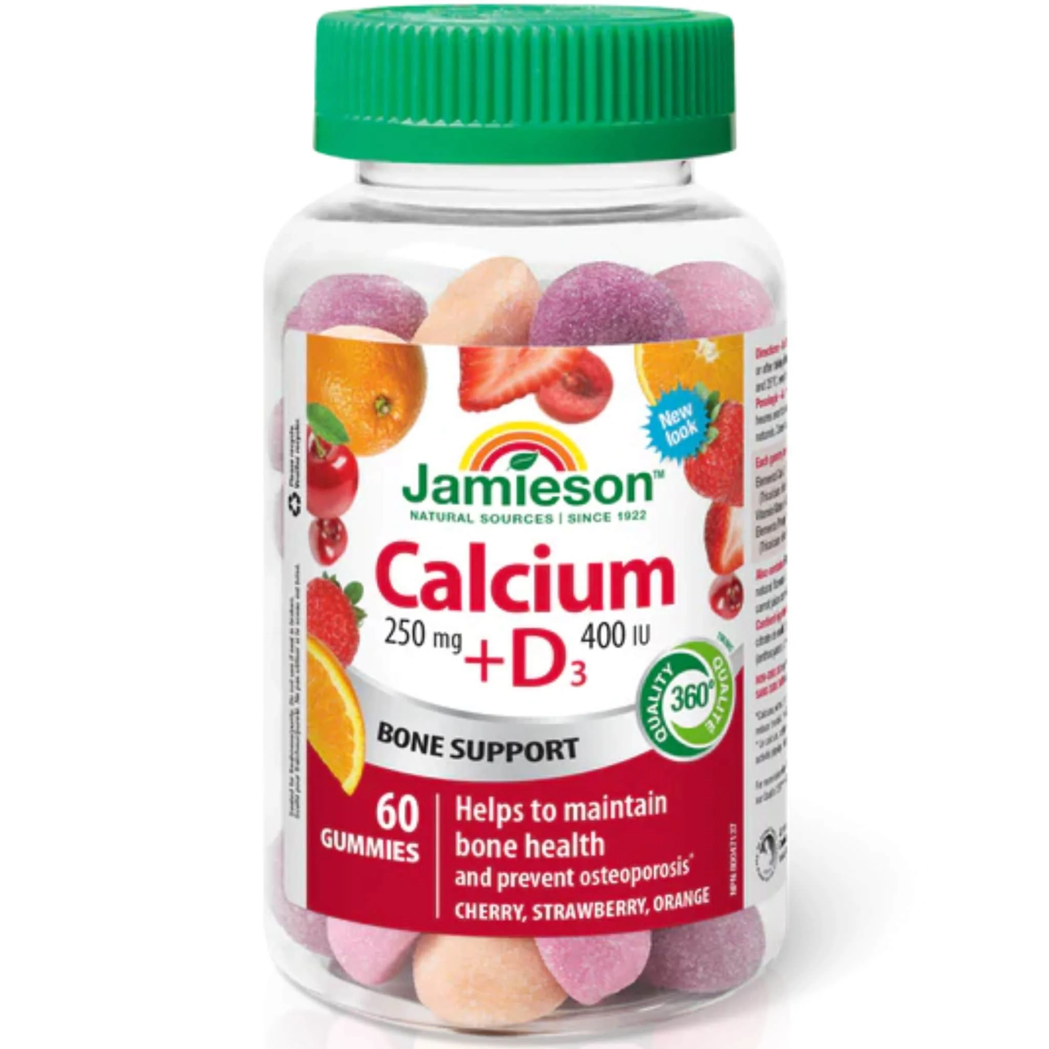 Jamieson Calcium + Vitamin D Gummies, 60 Gummies