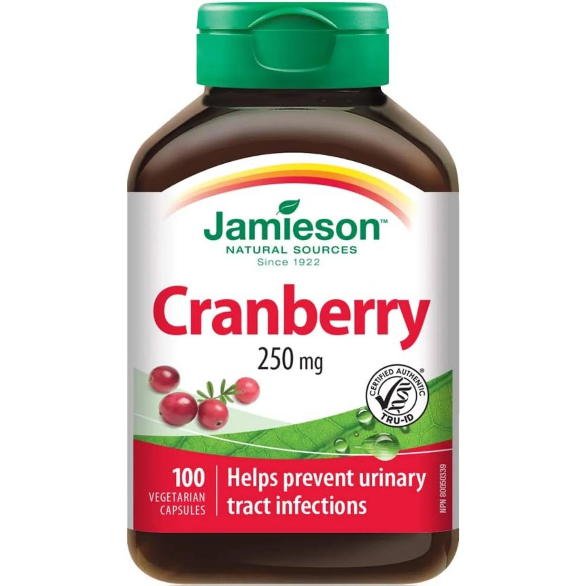 Jamieson Cranberry, 250mg, 100 Vegetable Capsules