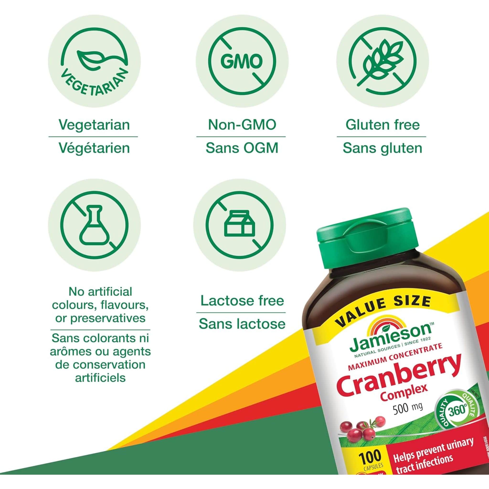Jamieson Cranberry Maximum Concentrate, 500mg, 60 Capsules - Image 4