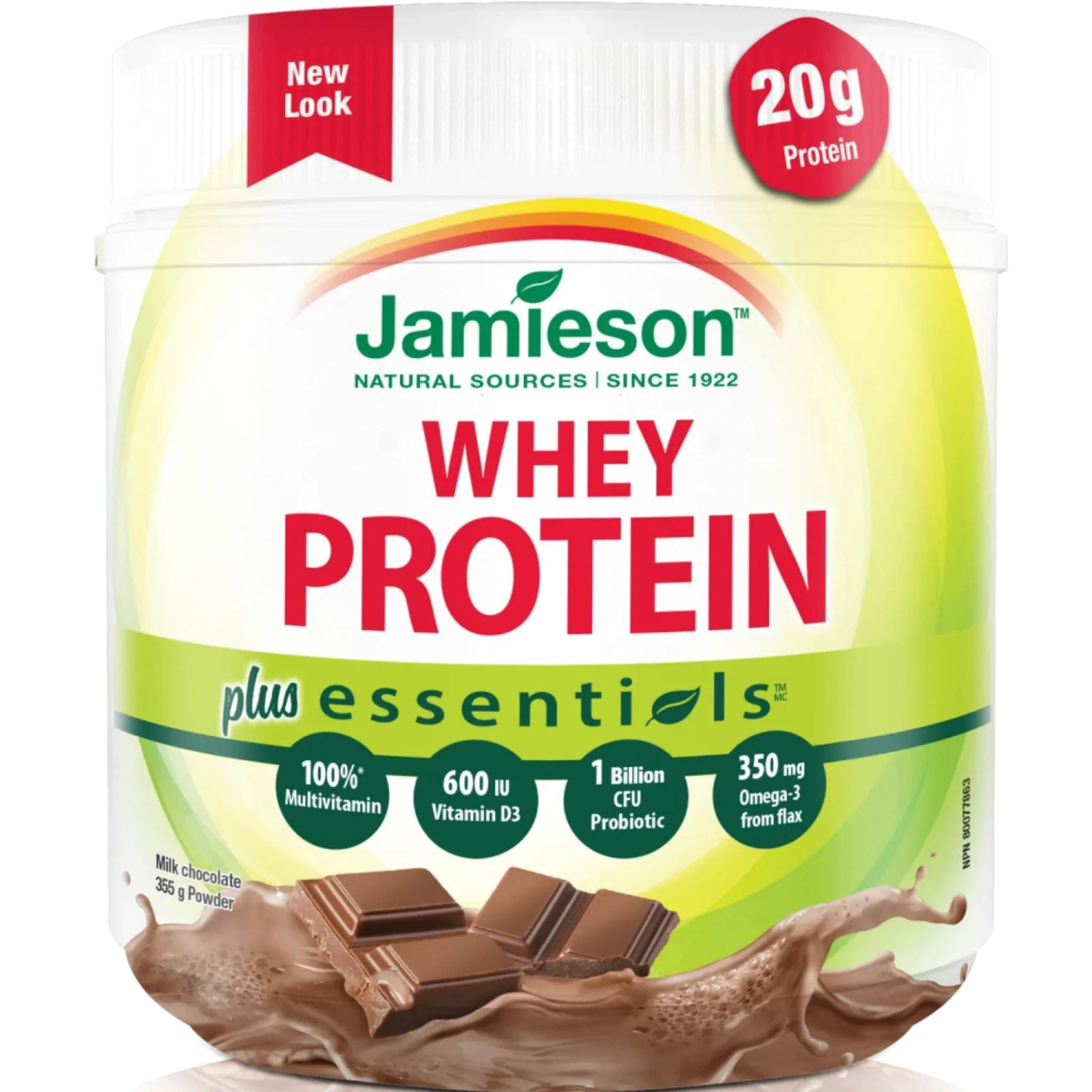 Jamieson Essentials Plus Protein, Chocolate, 365g