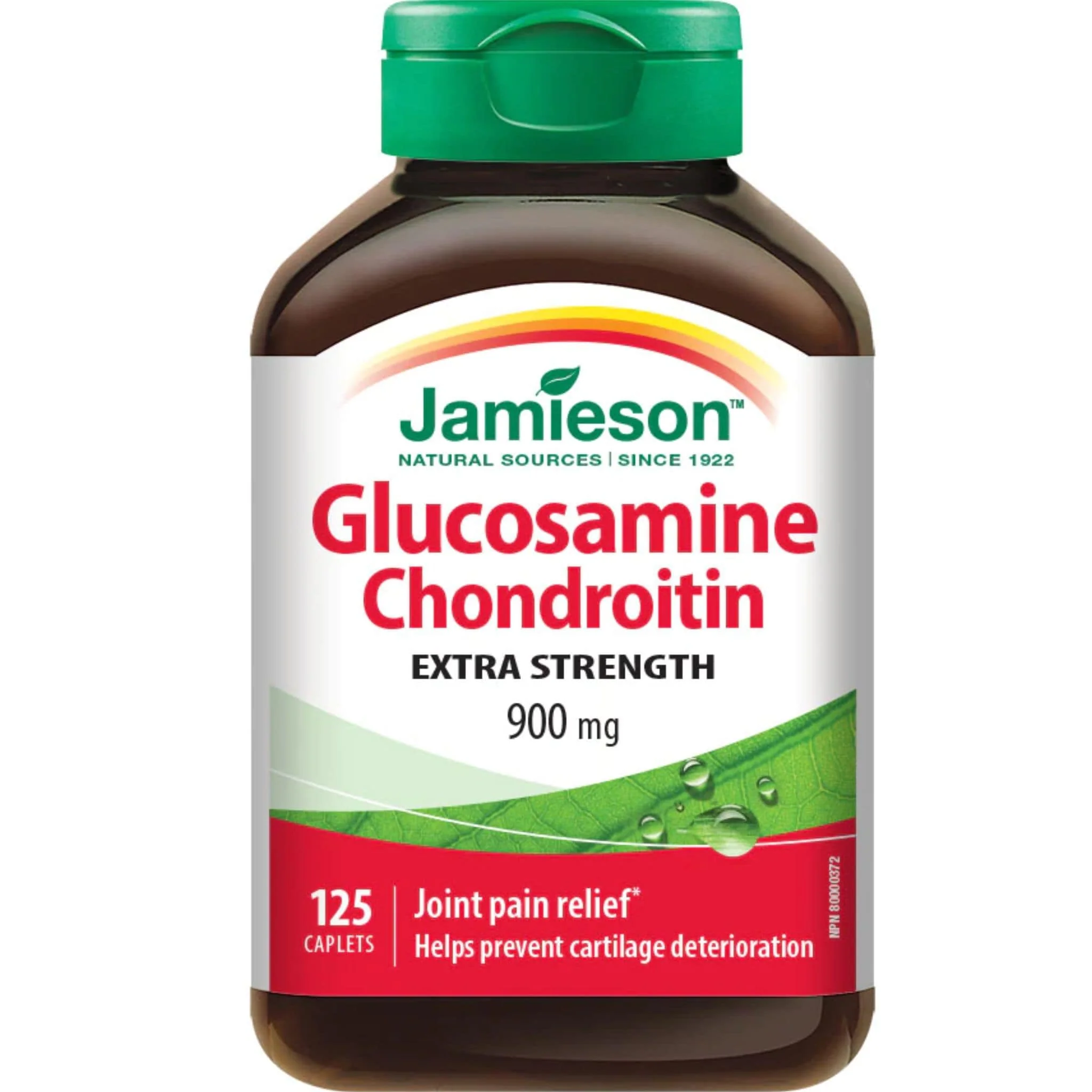 Jamieson Extra Strength Glucosamine Chondroitin 900mg, 125 Caplets
