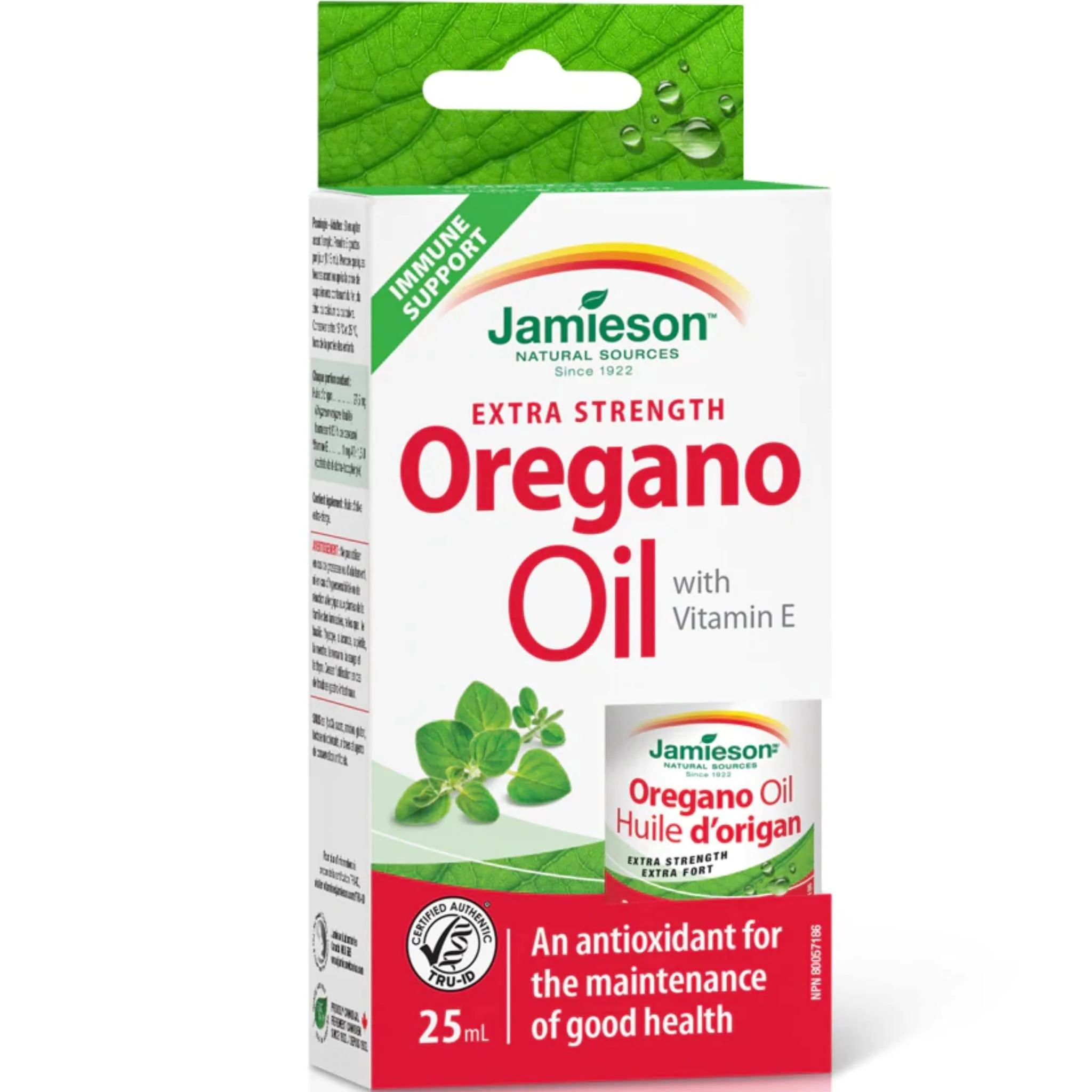 Jamieson Extra Strength Oregano Oil Liquid with Vitamin E, 25ml