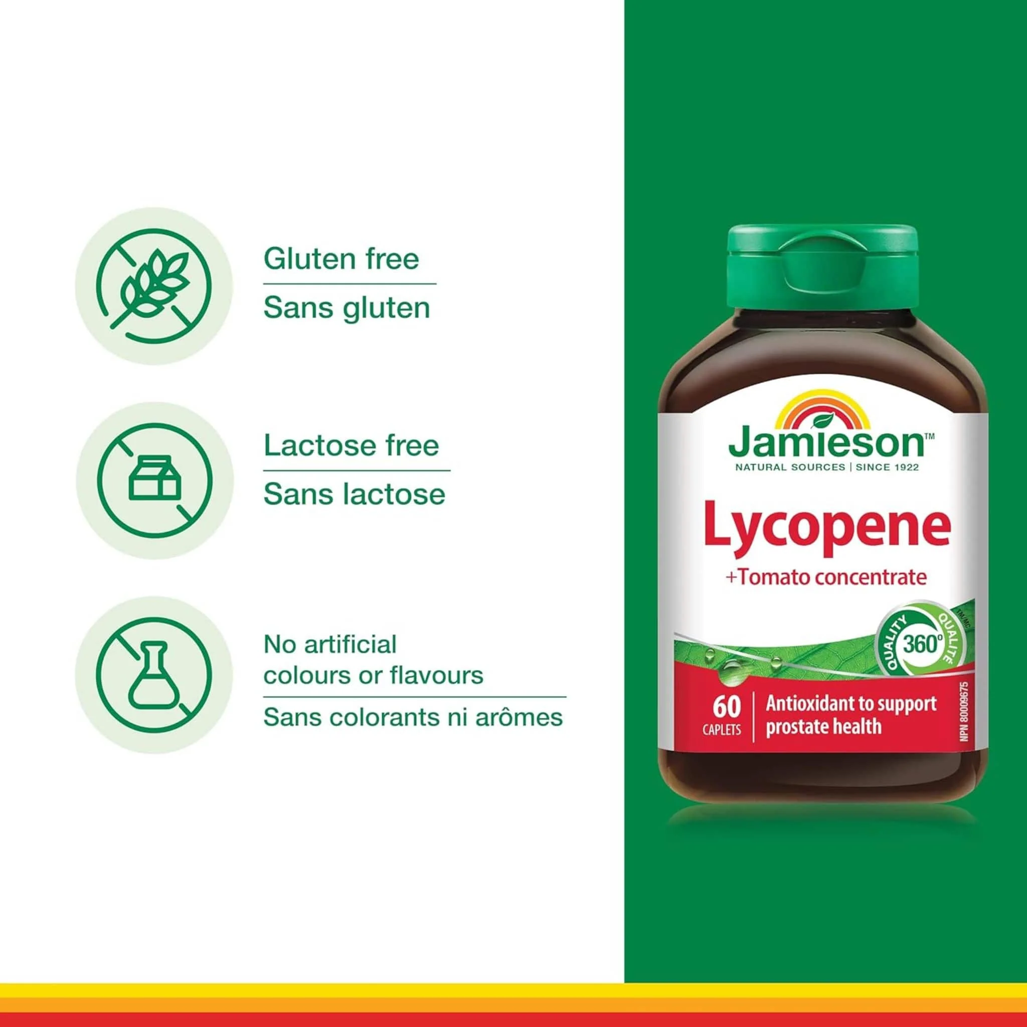 Jamieson Lycopene 10mg, 60 Caplets - Image 4
