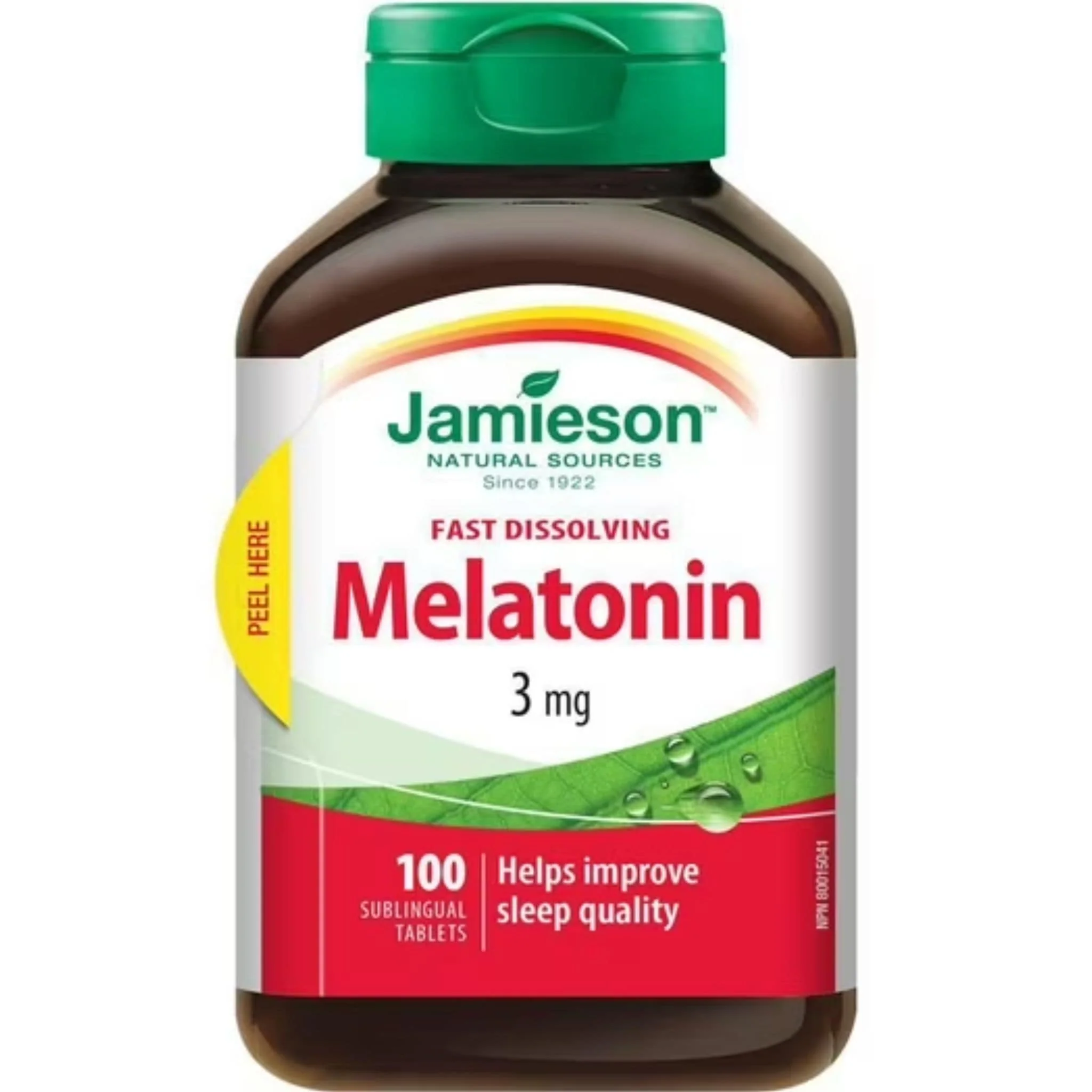 Jamieson Melatonin, 3mg, 100 Sublingual Tablets - Image 2