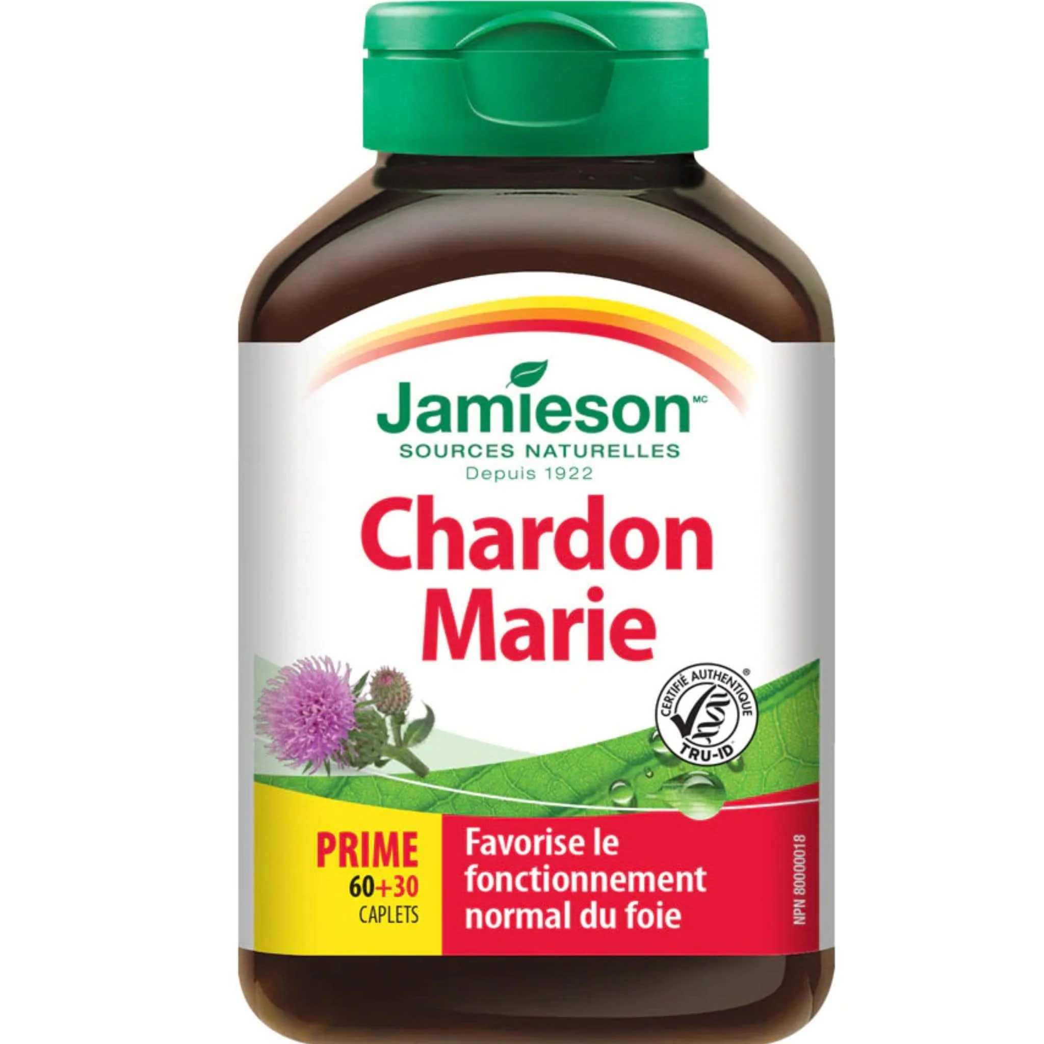 Jamieson Milk Thistle, 4500mg, 60+30 Free Caplets - Image 2