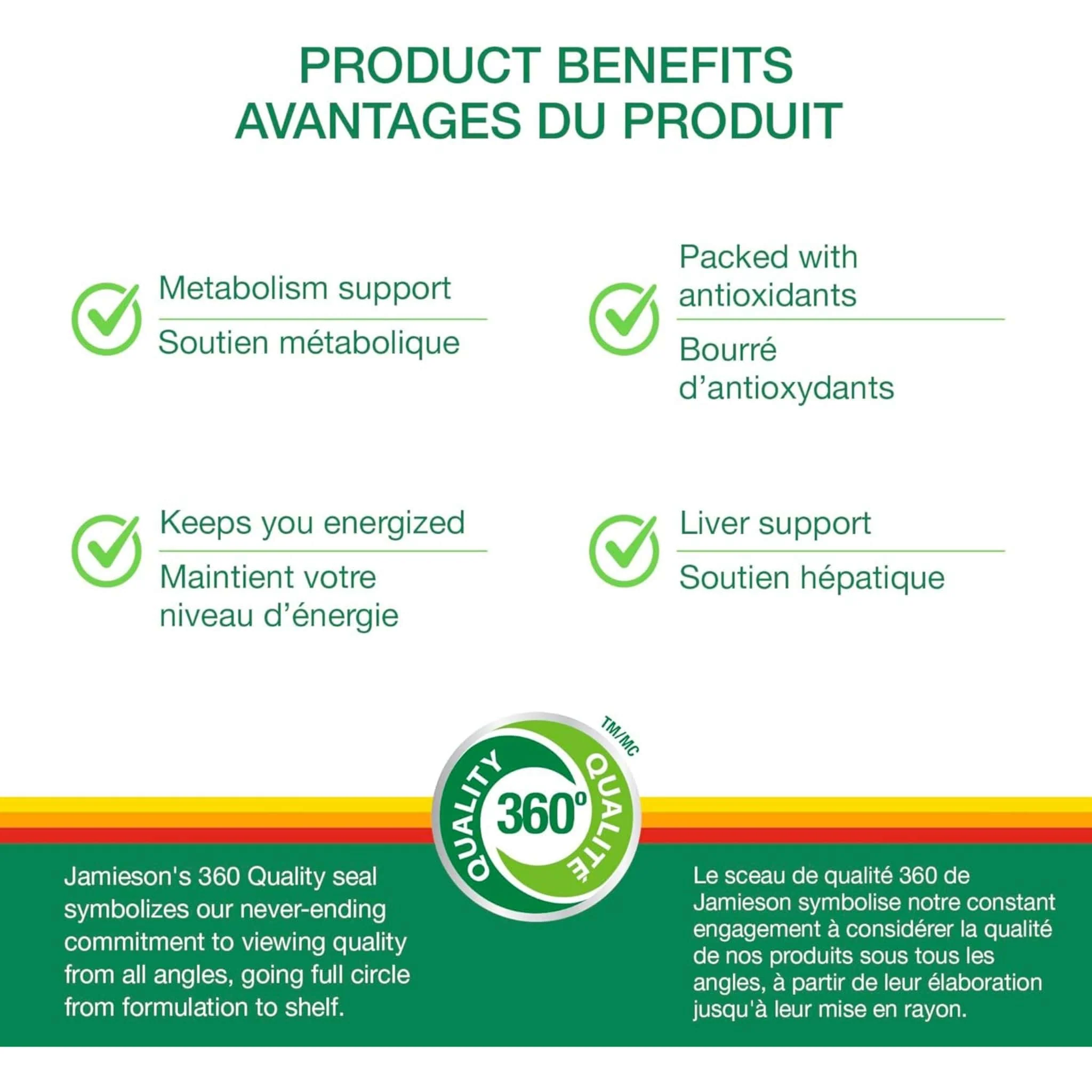 Jamieson Multi 100% Complete Multivitamin for Adults, One-Per-Day, Supports Energy, Immunity and Overall Health,  115 Caplets - Image 3