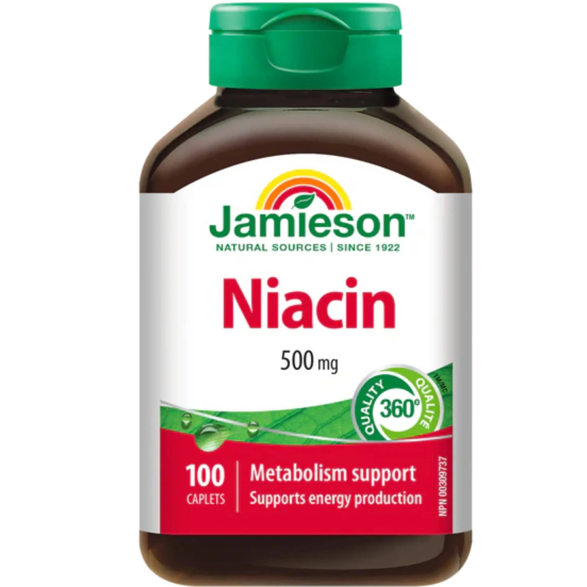 Jamieson Niacin, 500mg, 100 Caplets