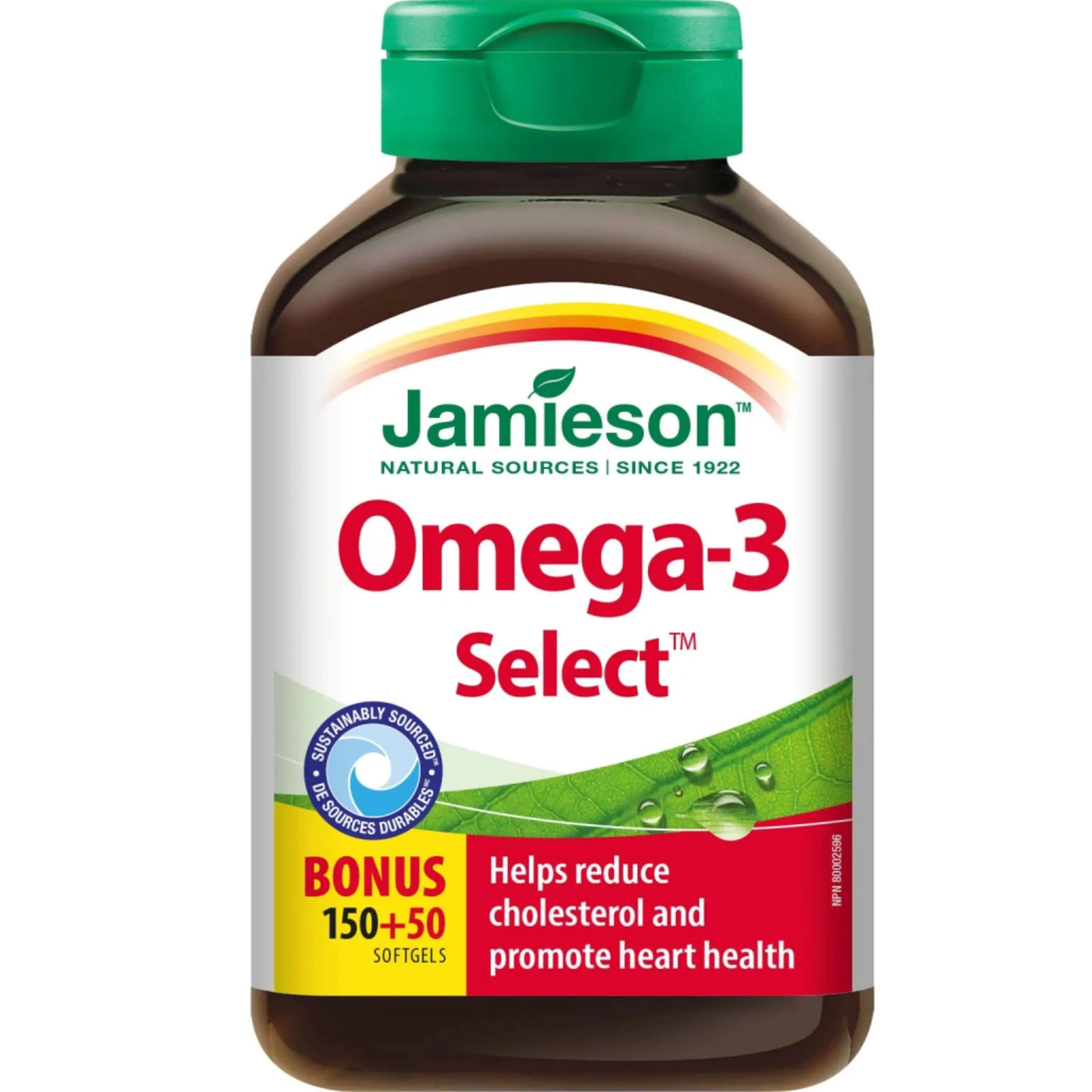 Jamieson Omega-3 Select 1000mg, 200 Softgels