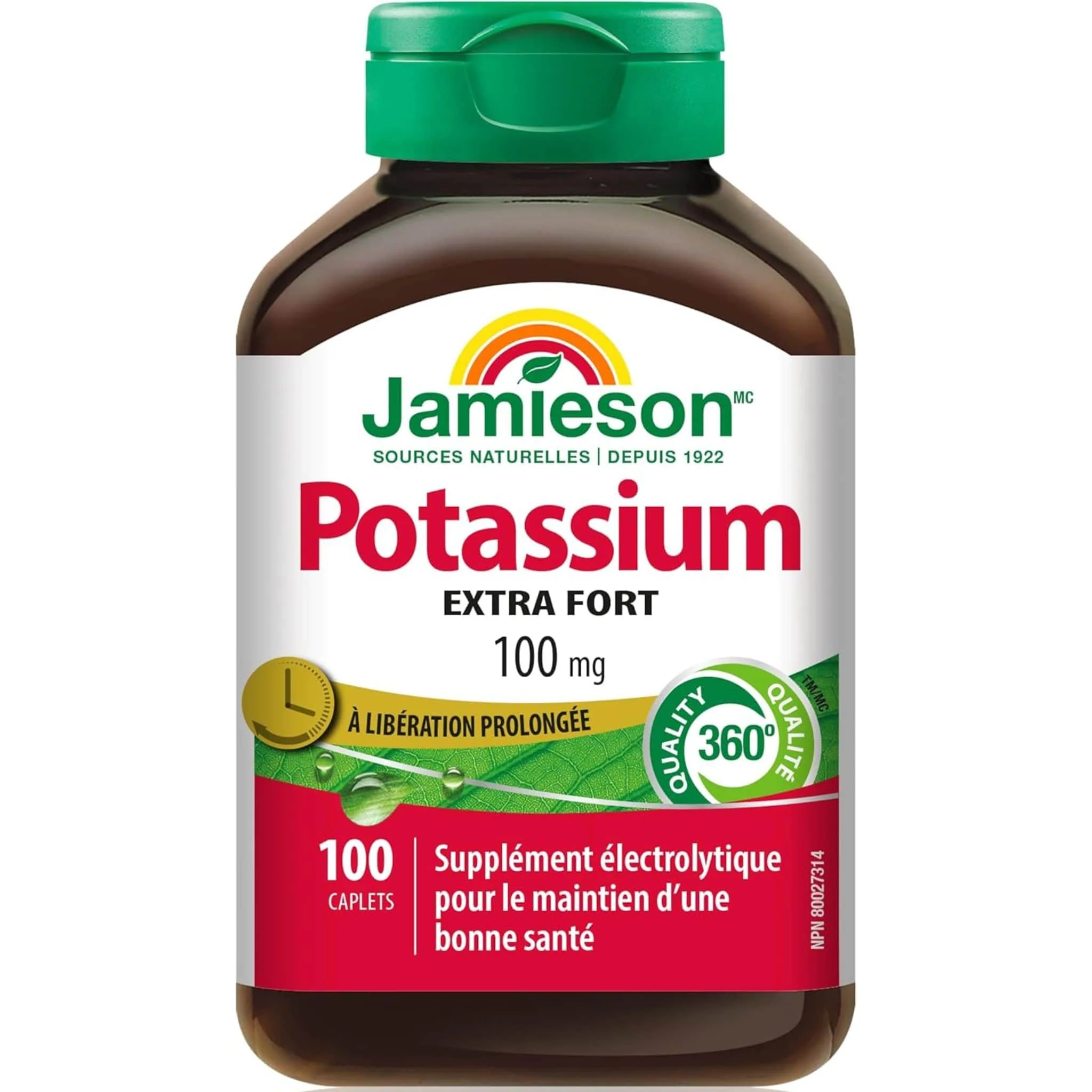 Jamieson Potassium 100mg Timed Release, 100 Caplets - Image 2