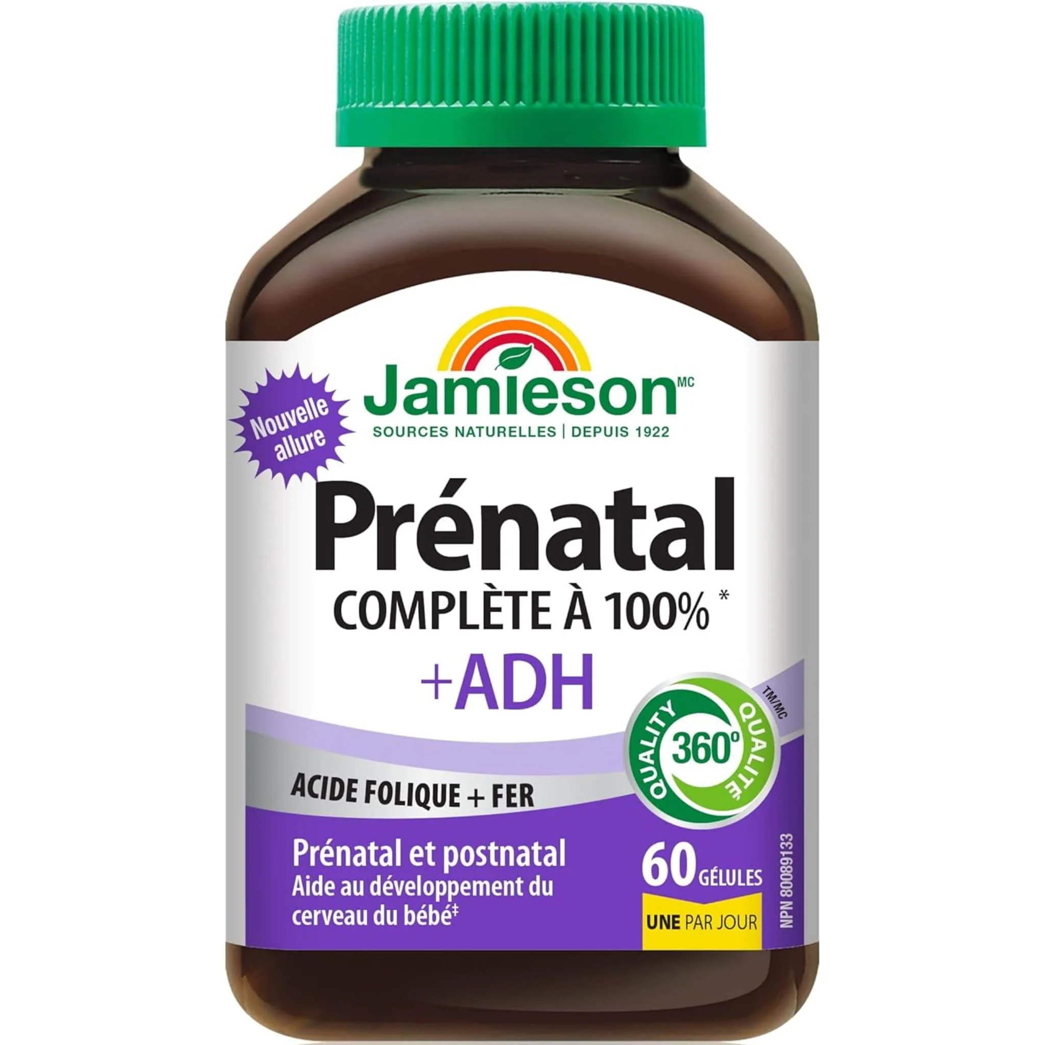 Jamieson Prenatal Complete Multivitamin with DHA, 60 Softgels - Image 2