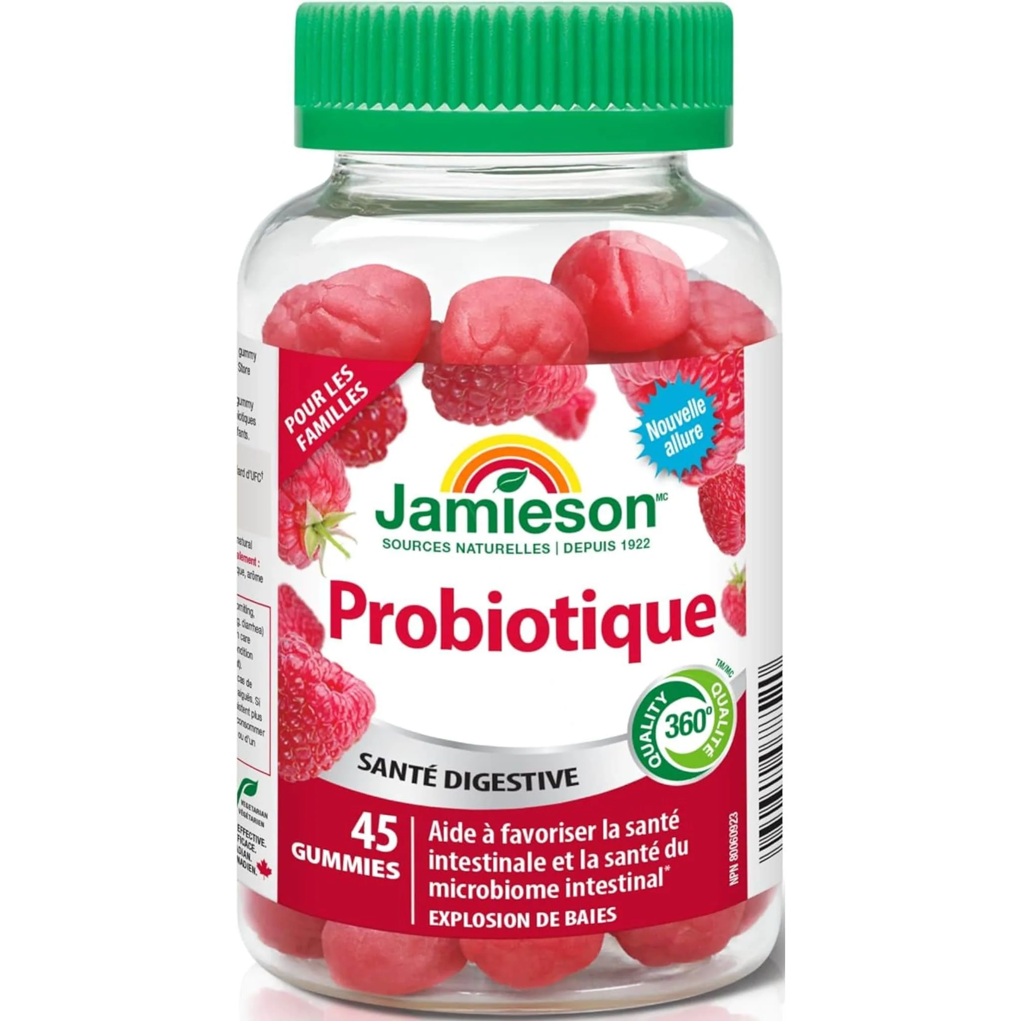 Jamieson Probiotic Gummies, All Natural, Berry Blast Flavour, 45 Gummies - Image 2
