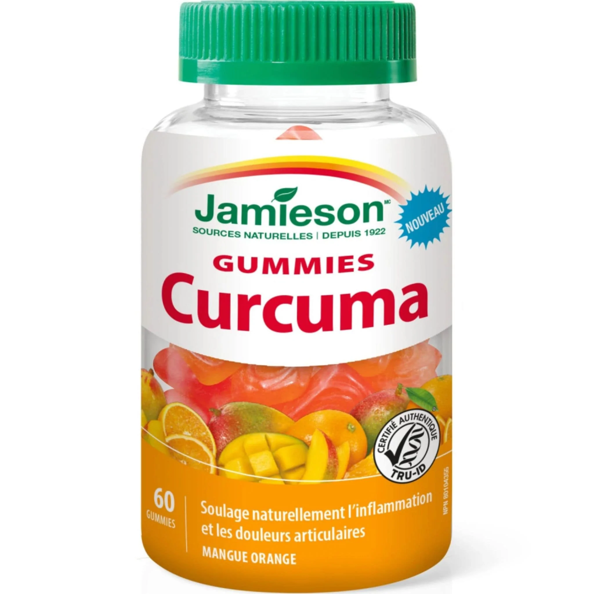 Jamieson Turmeric Gummy 250mg, Mango Peach Flavour, 60 Gummies - Image 2