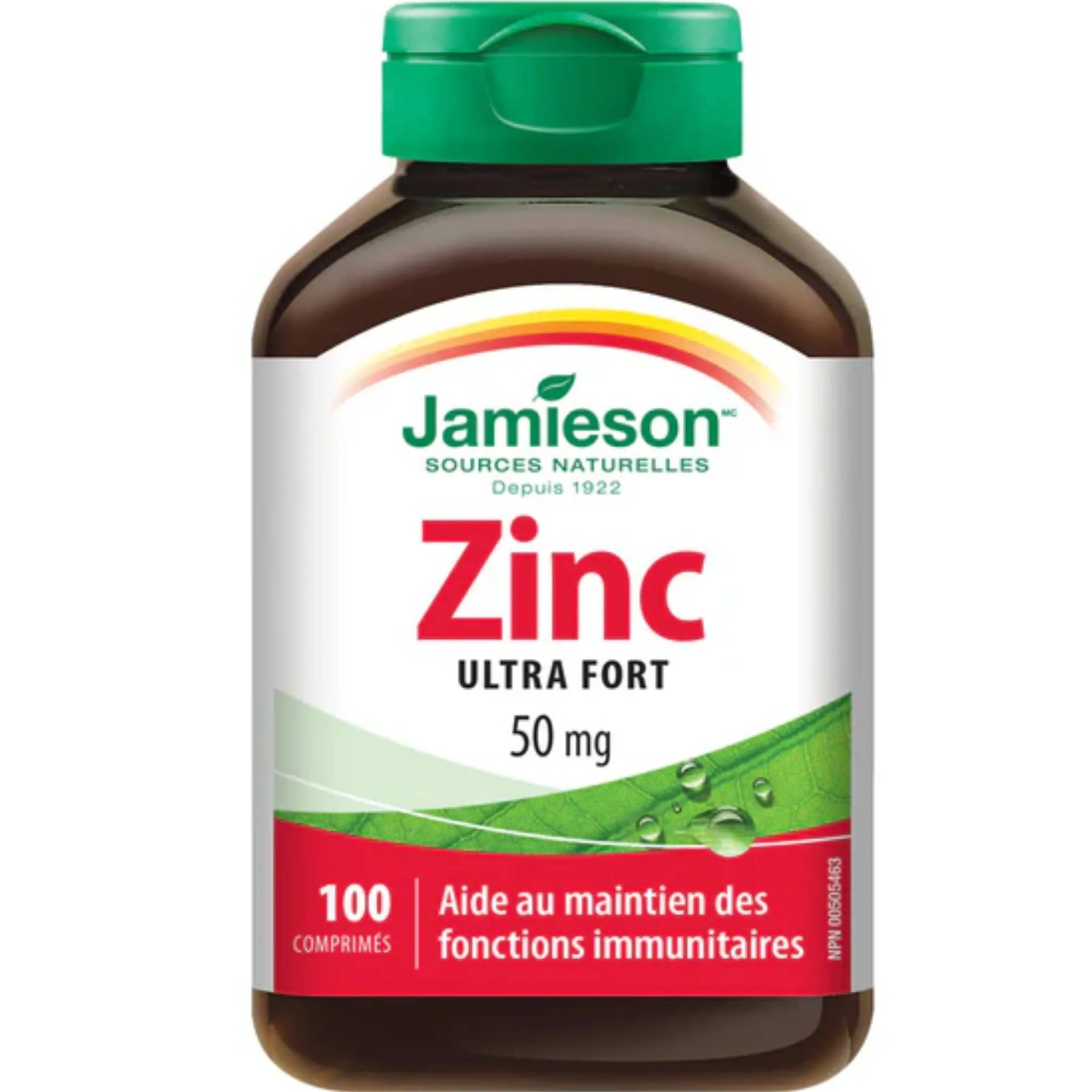Jamieson Ultra Strength Zinc 50mg, 100 Tablets - Image 2