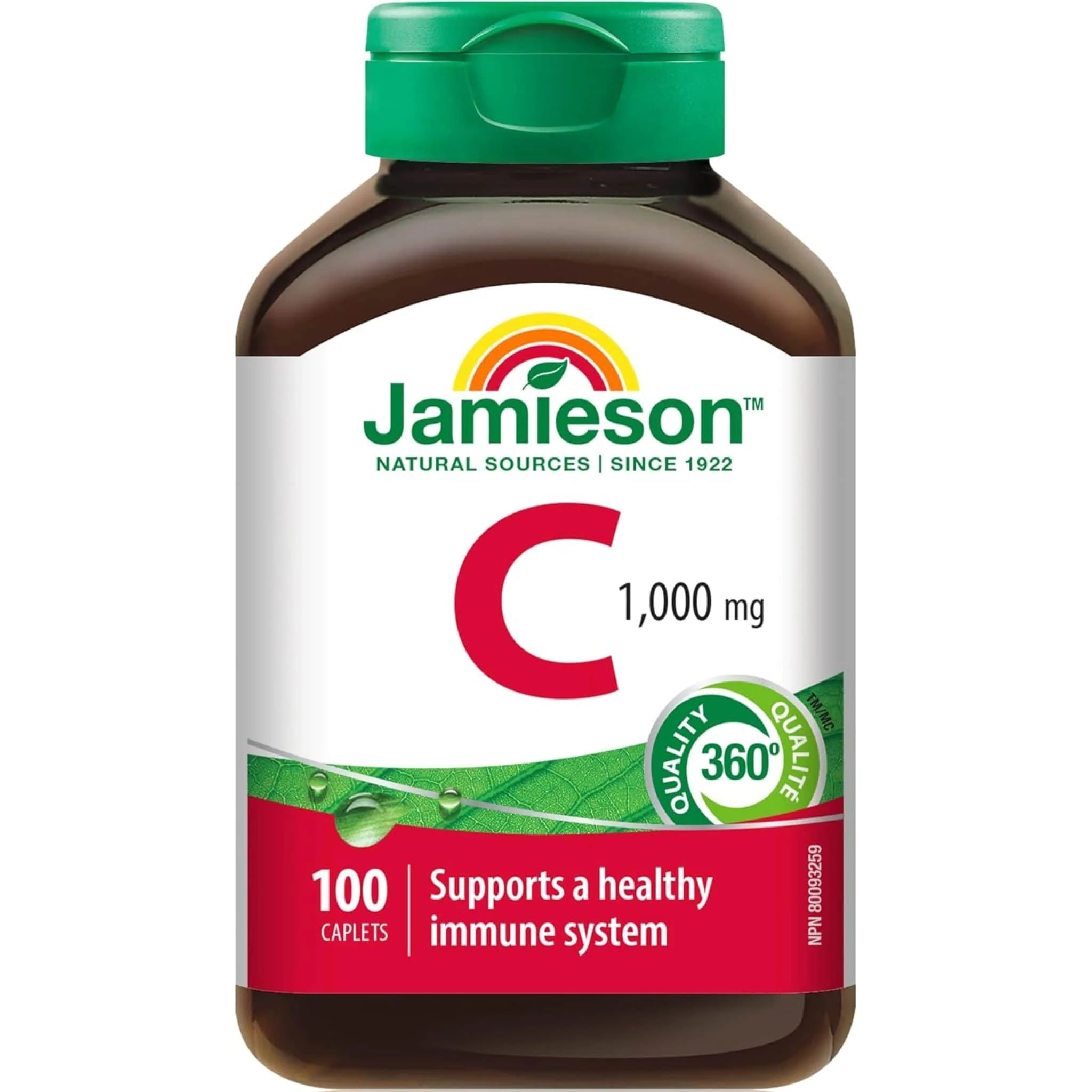 Jamieson Vitamin C 1000mg, 100 Caplets