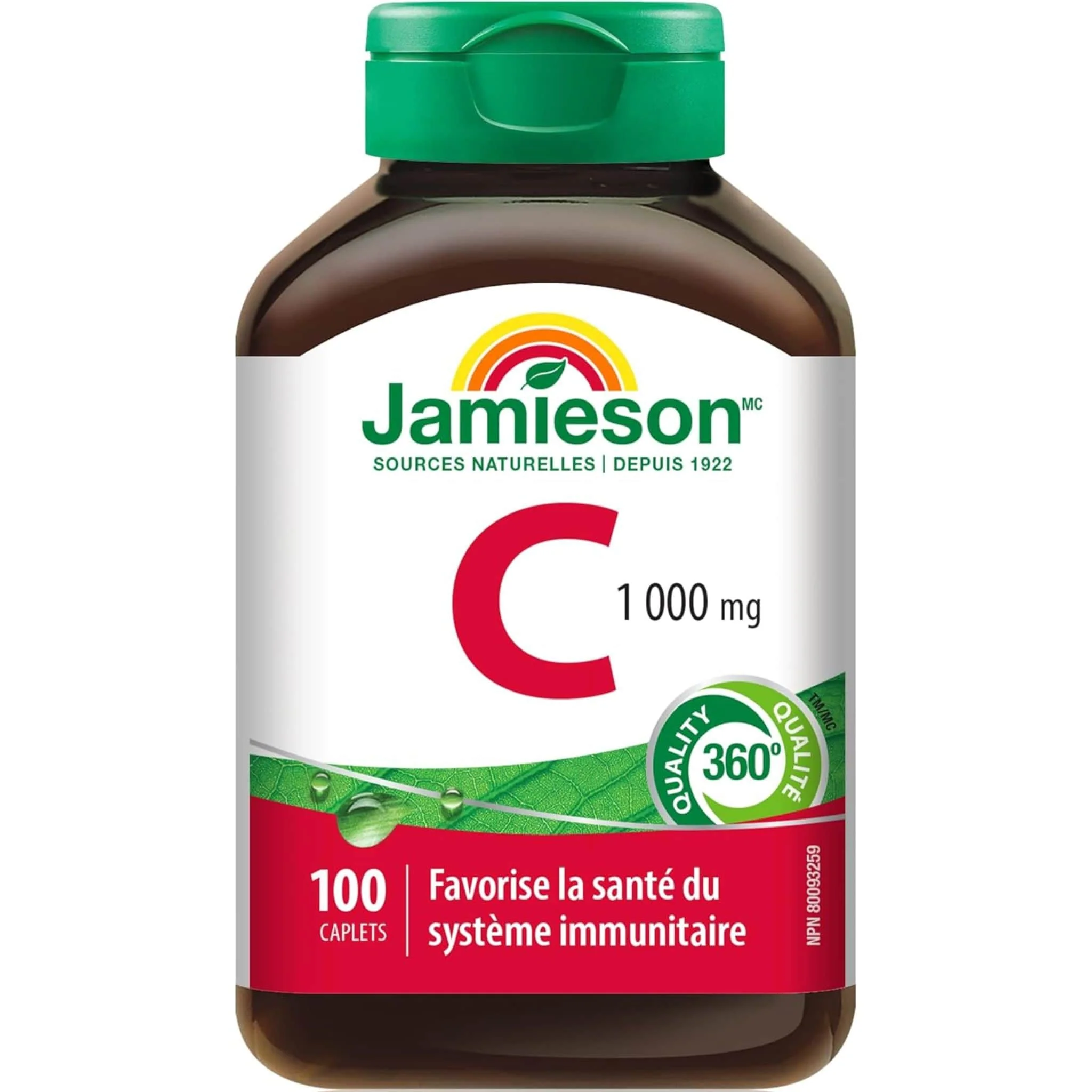 Jamieson Vitamin C 1000mg, 100 Caplets - Image 2