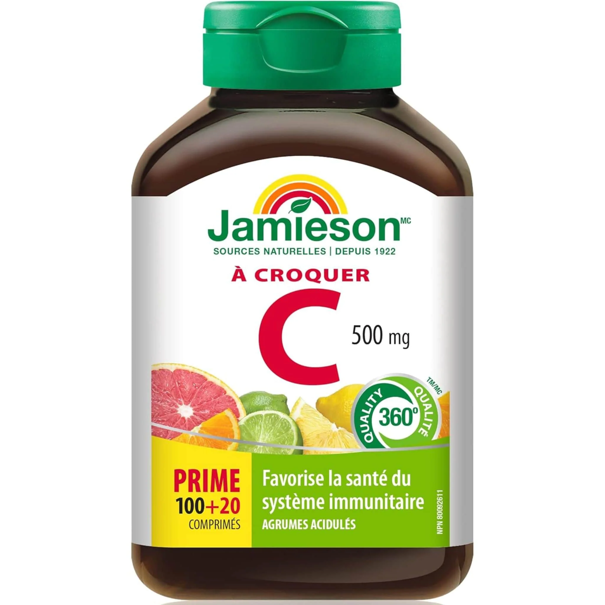 Jamieson Chewable Vitamin C 500mg, 120 Chewable Tablets - Image 5