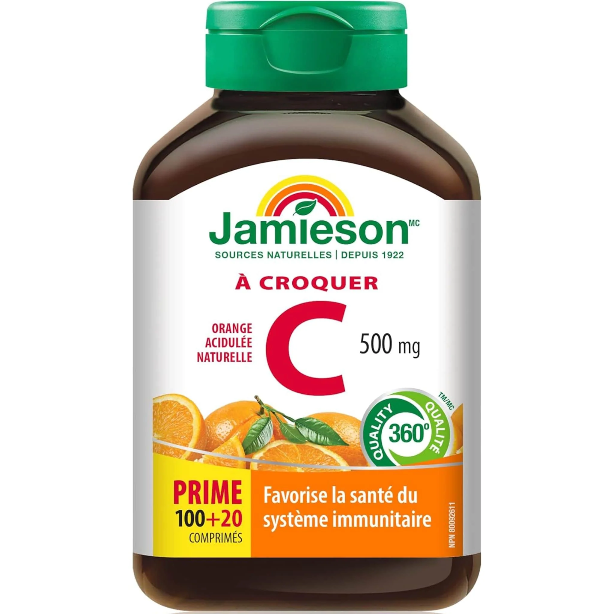 Jamieson Chewable Vitamin C 500mg, 120 Chewable Tablets - Image 8