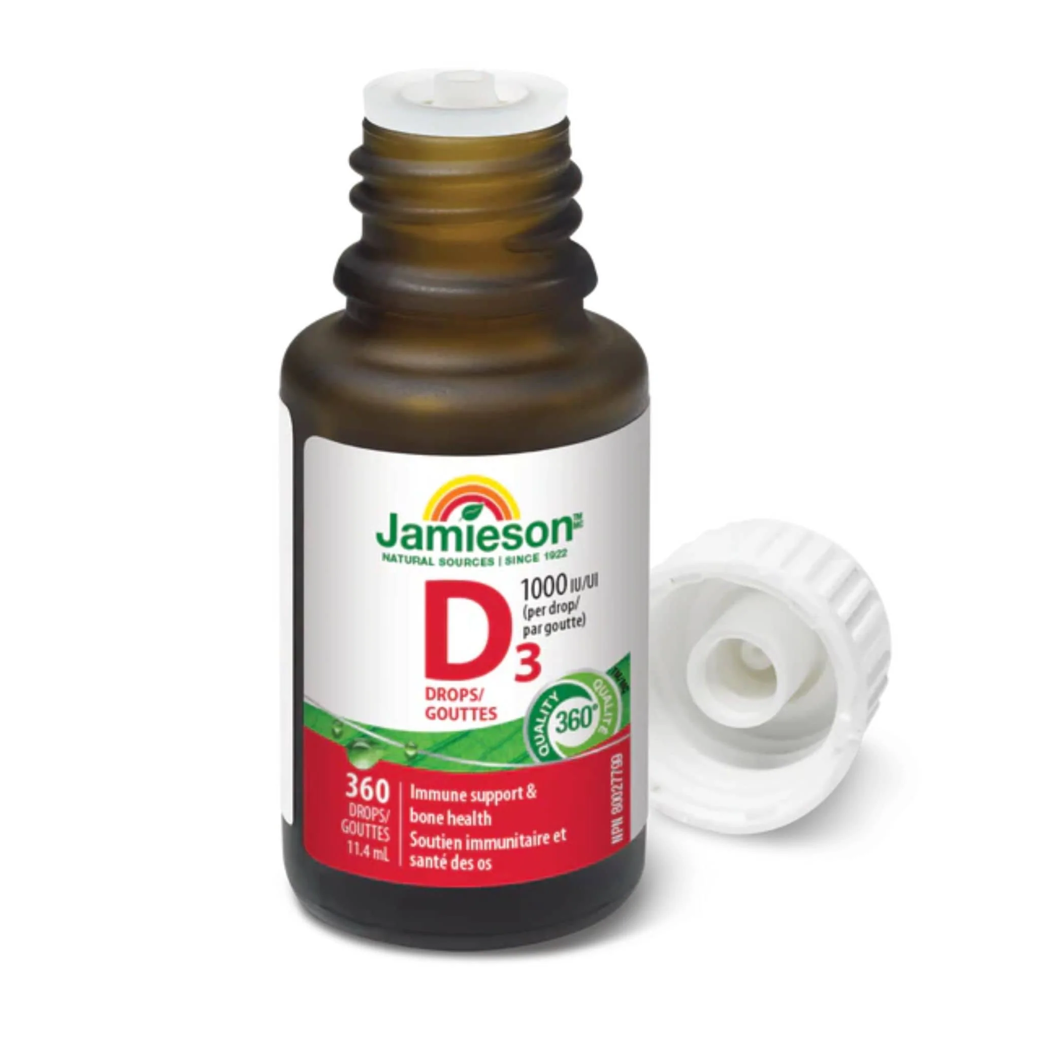Jamieson Vitamin D3 Droplets 1,000 IU, 11.4ml / 360 Drops - Image 5