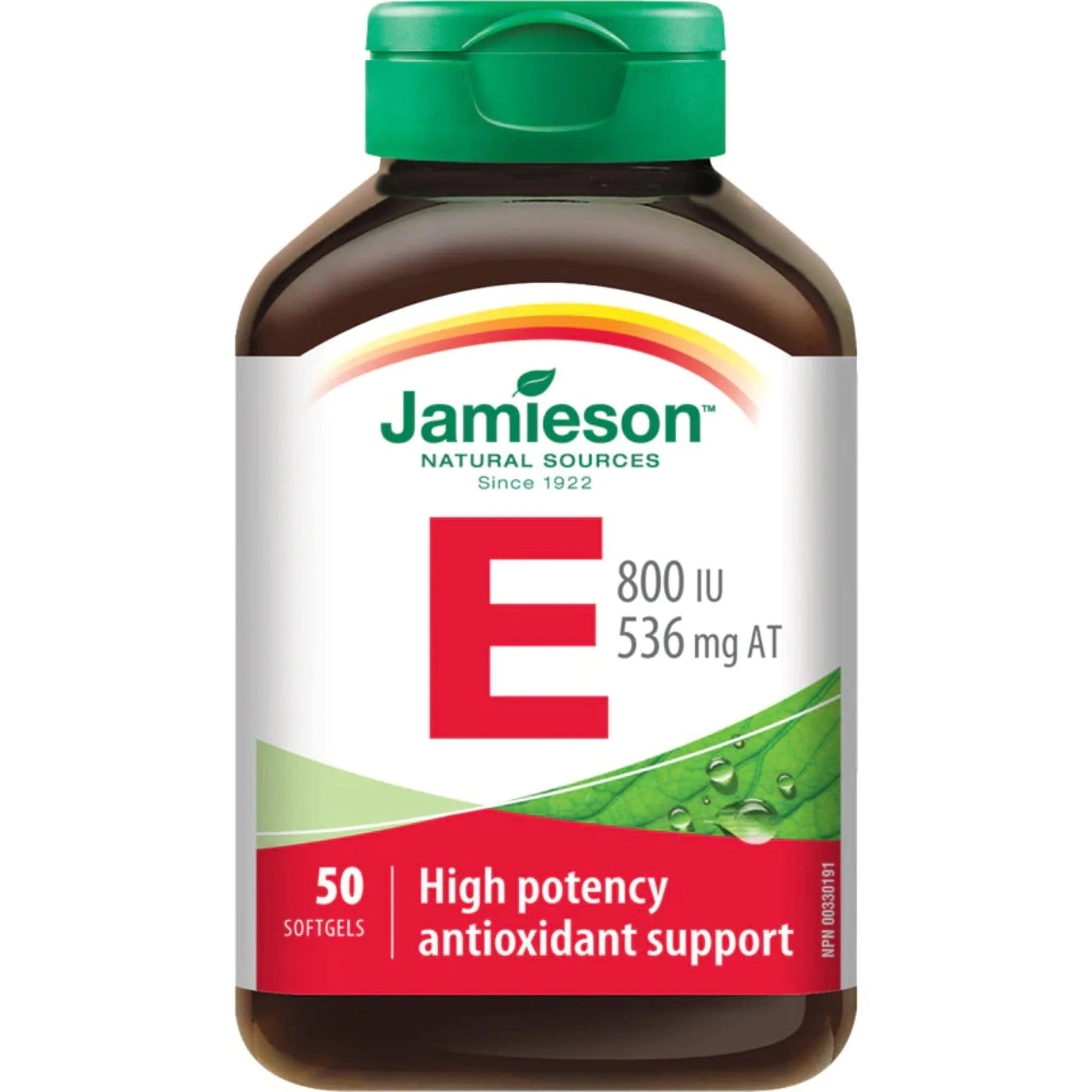 Jamieson Vitamin E, 800IU, 50 Softgels