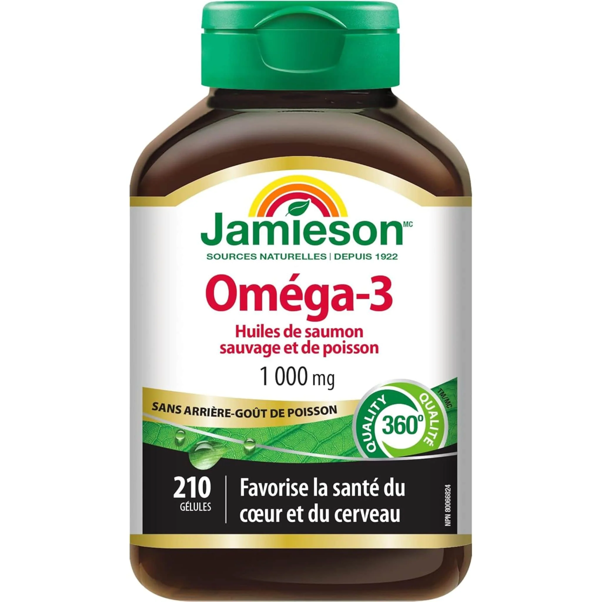 Jamieson Wild Salmon & Fish Oils 1000mg, 210 Softgels - Image 2