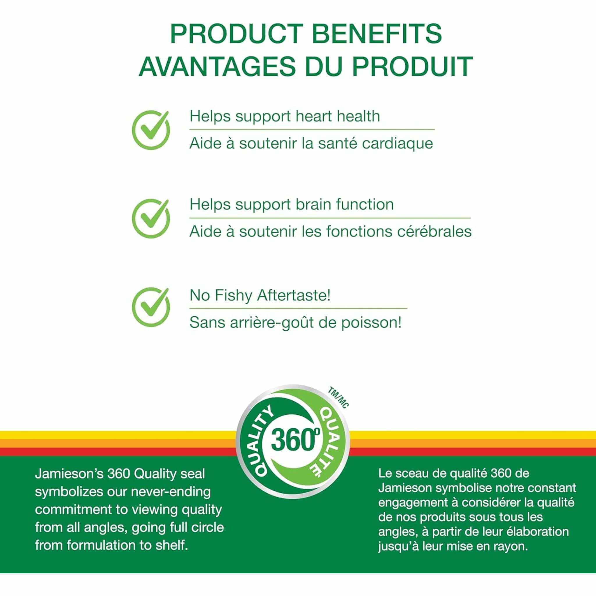 Jamieson Wild Salmon & Fish Oils 1000mg, 210 Softgels - Image 3