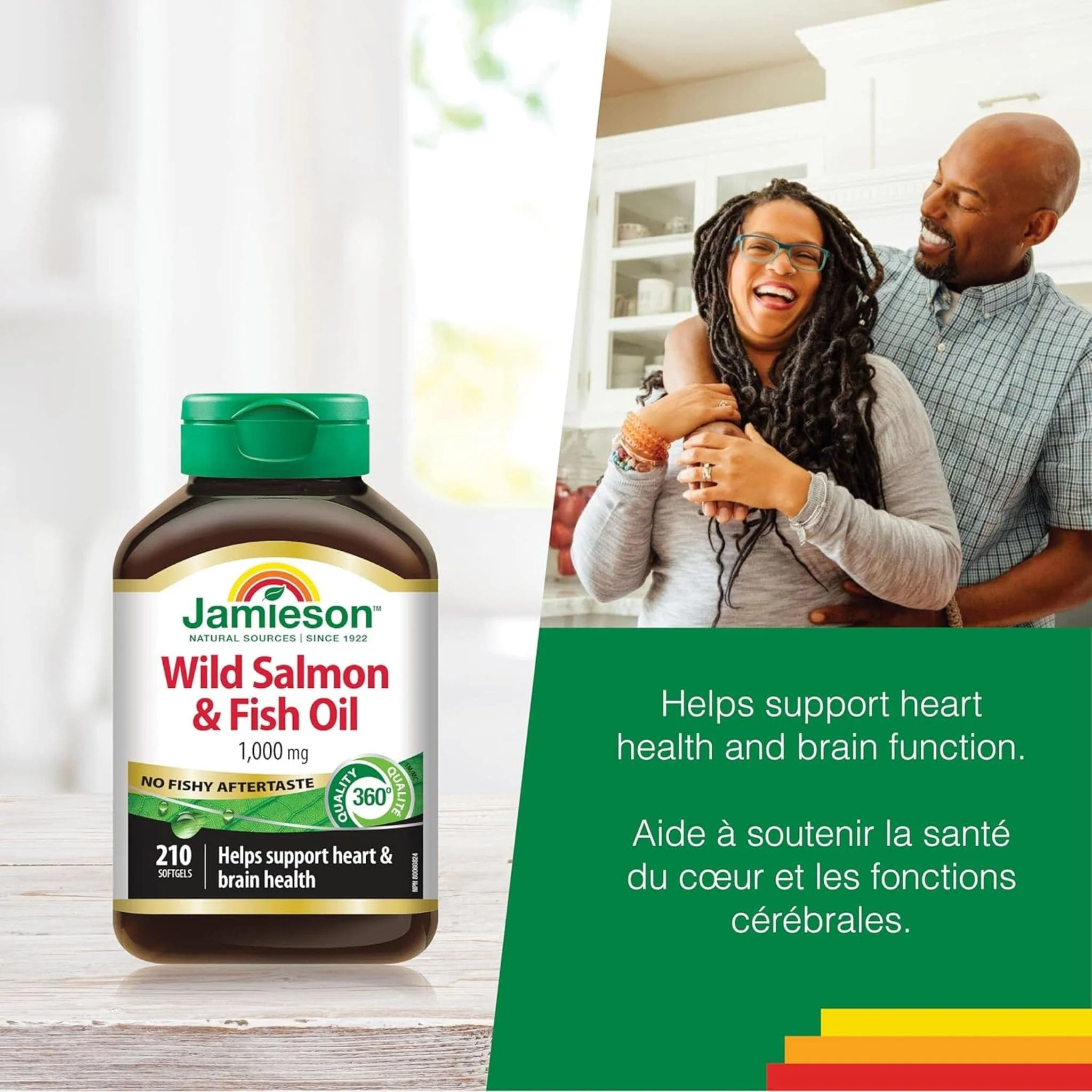 Jamieson Wild Salmon & Fish Oils 1000mg, 210 Softgels - Image 5