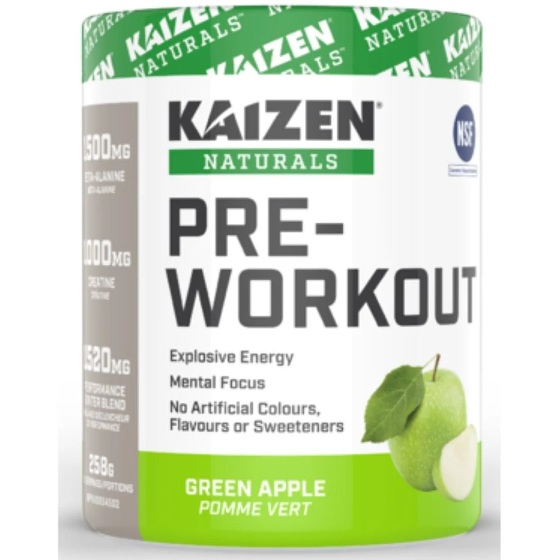 Kaizen Natural Pre-Workout, 255g - Image 2