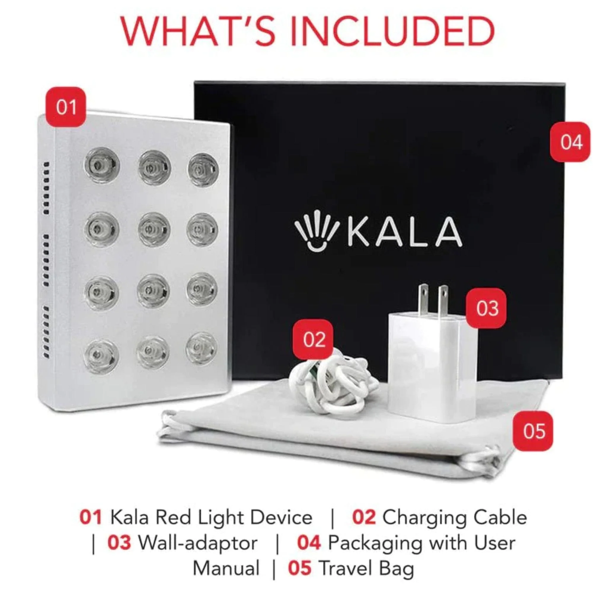 Kala Red Light Therapy Mini Portable Light Therapy Device, Powerful and Lightweight - Image 2