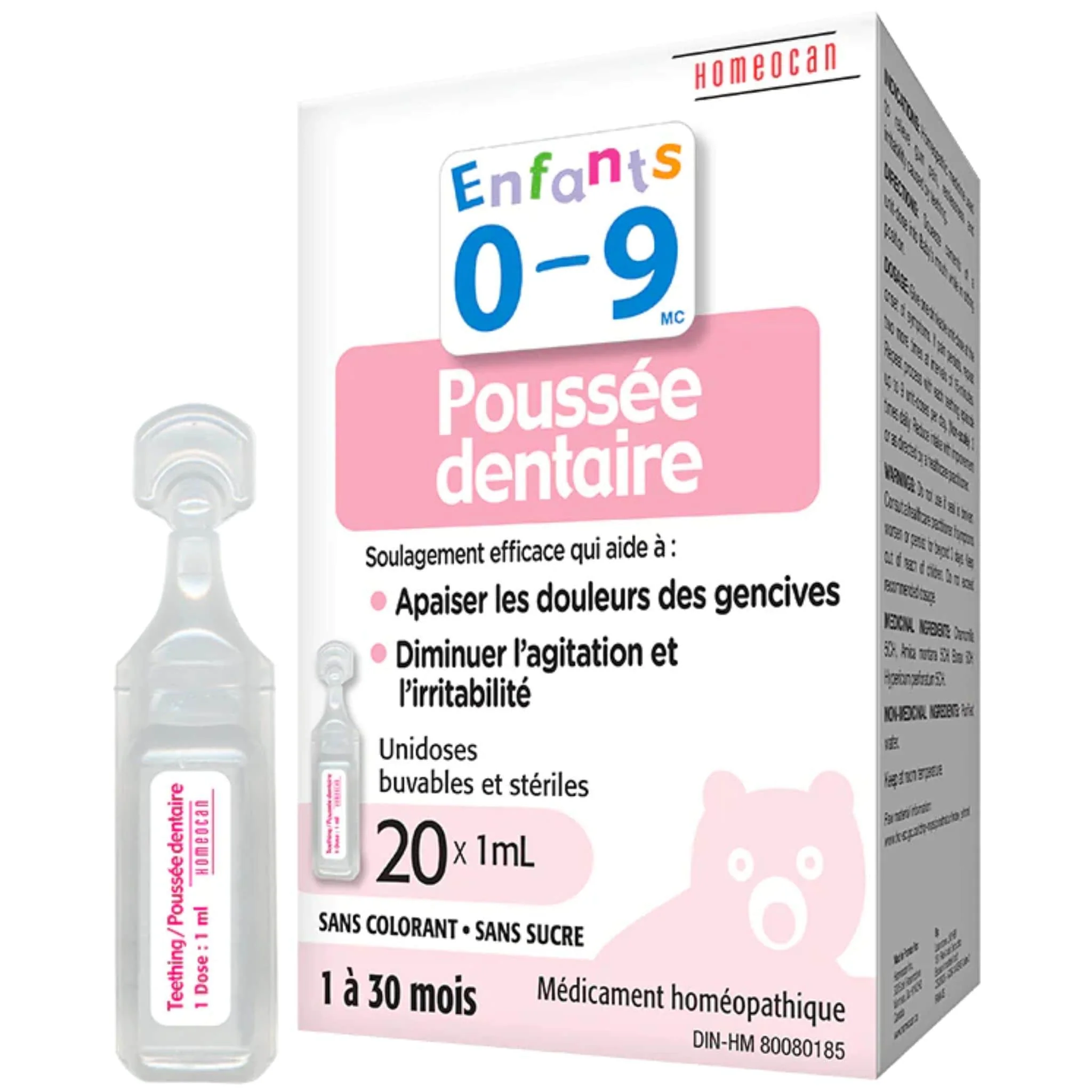 Kids 0-9 Uni-Dose Teething, 1 to 3 Month Supply, 20x1ml - Image 2