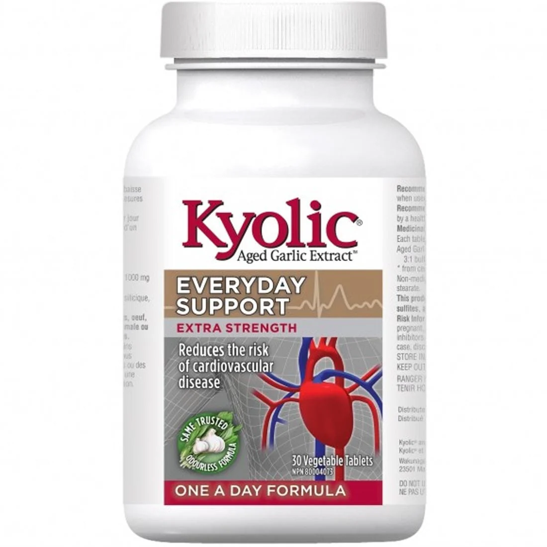 Kyolic Aged Garlic Extract, Everyday Support, Extra Strength, One A Day, 1000mg - Image 2