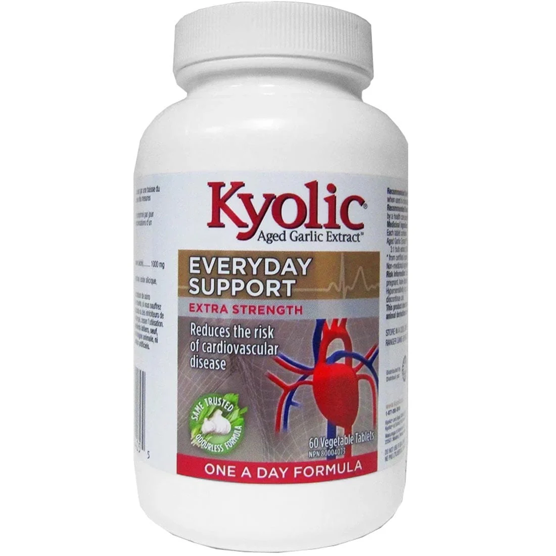 Kyolic Aged Garlic Extract, Everyday Support, Extra Strength, One A Day, 1000mg - Image 3